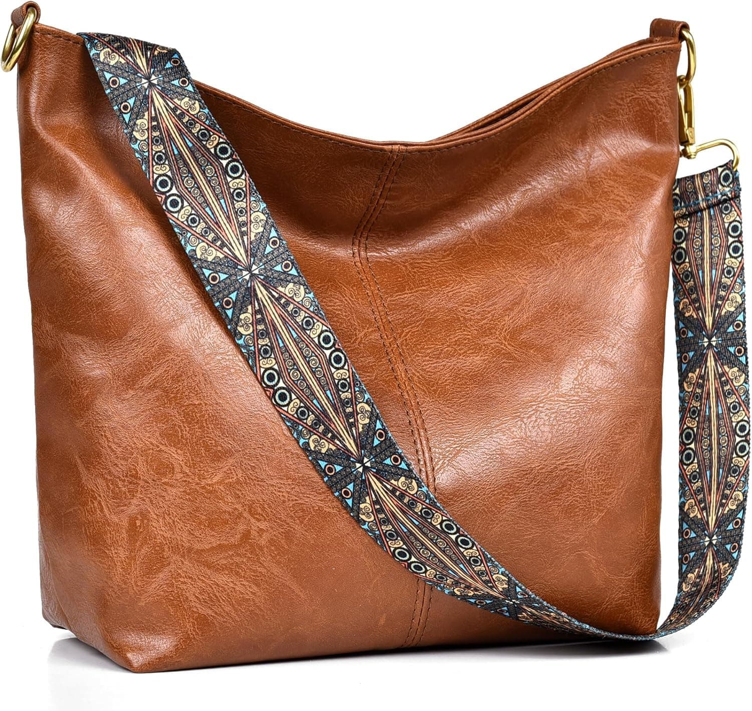 INOVERA (LABEL) Sling Bag for Women | Crossbody Shoulder Bags With Adjustable Strap | Stylish Hobo Handbag (Brown)