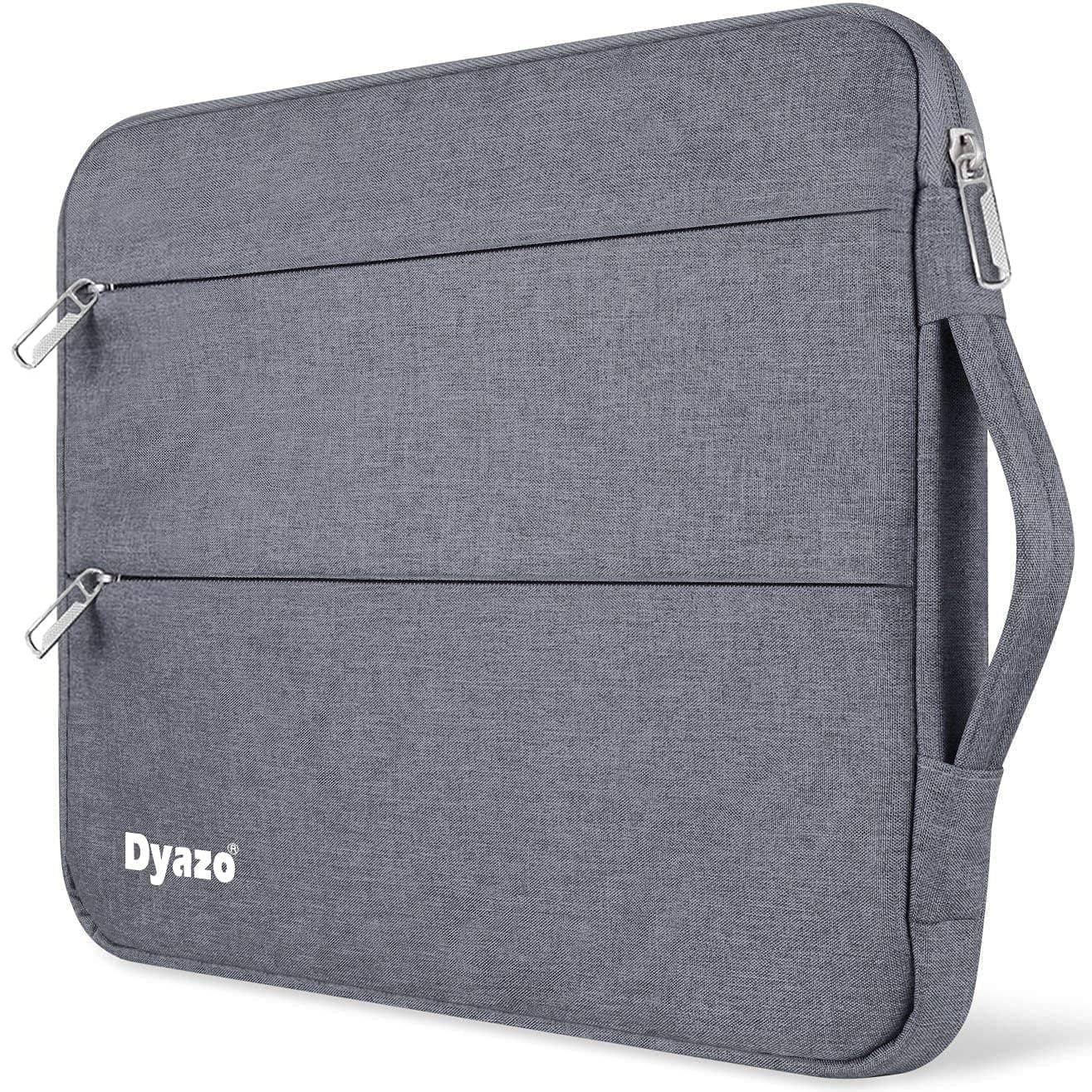 Dyazo 14.1 Inch Laptop Sleeve Case Cover with Handle & 2 Front Pockets | 1 Year Warranty | Compatible with Lenovo, HP, Dell, Asus, Acer & Other Notebooks | Grey