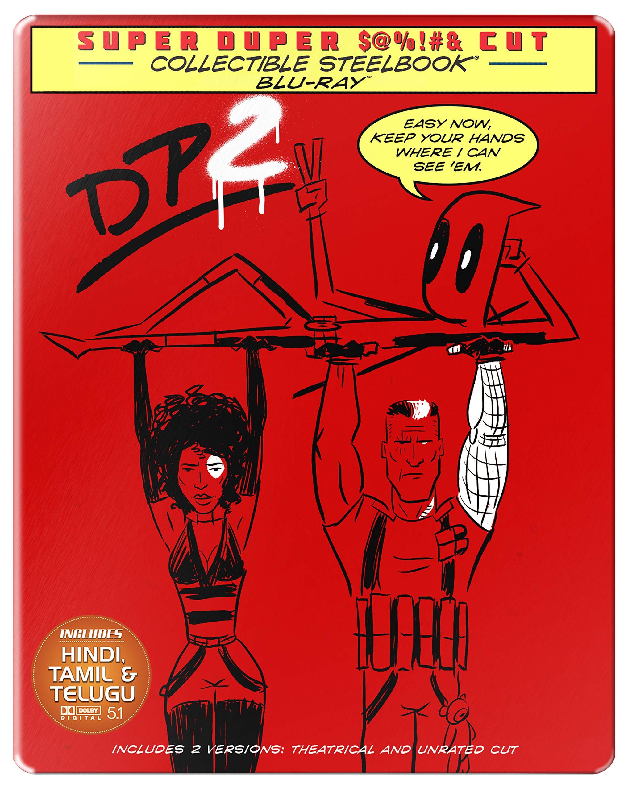 Deadpool 2 (2018) - A David Leitch Film - Incl. Theatrical and Unrated Extended Cuts a.k.a. Super Duper Cut (Limited Collector’s Edition Steelbook) (2-Disc)
