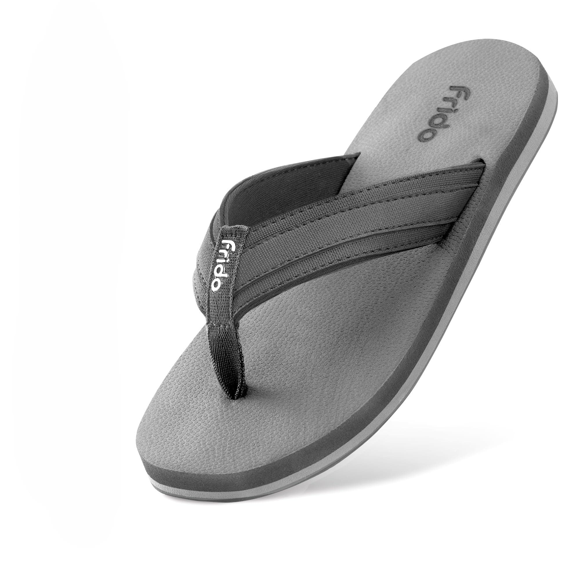 Frido Cloud Comfort Slippers for Women & Men | Orthopedic Soft Home Chappal - Unisex Slipper| House Slipper with Anti-Skid Sole for Home Use & Casual (UK-10), Cloud Grey