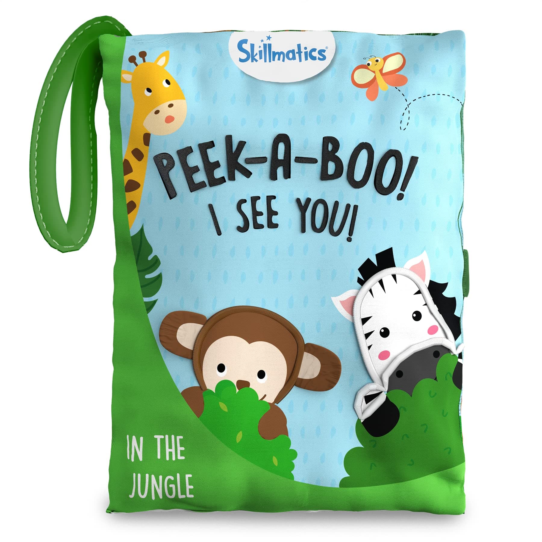 Skillmatics Peek-a-Boo Jungle Book – Soft Cloth Baby Book