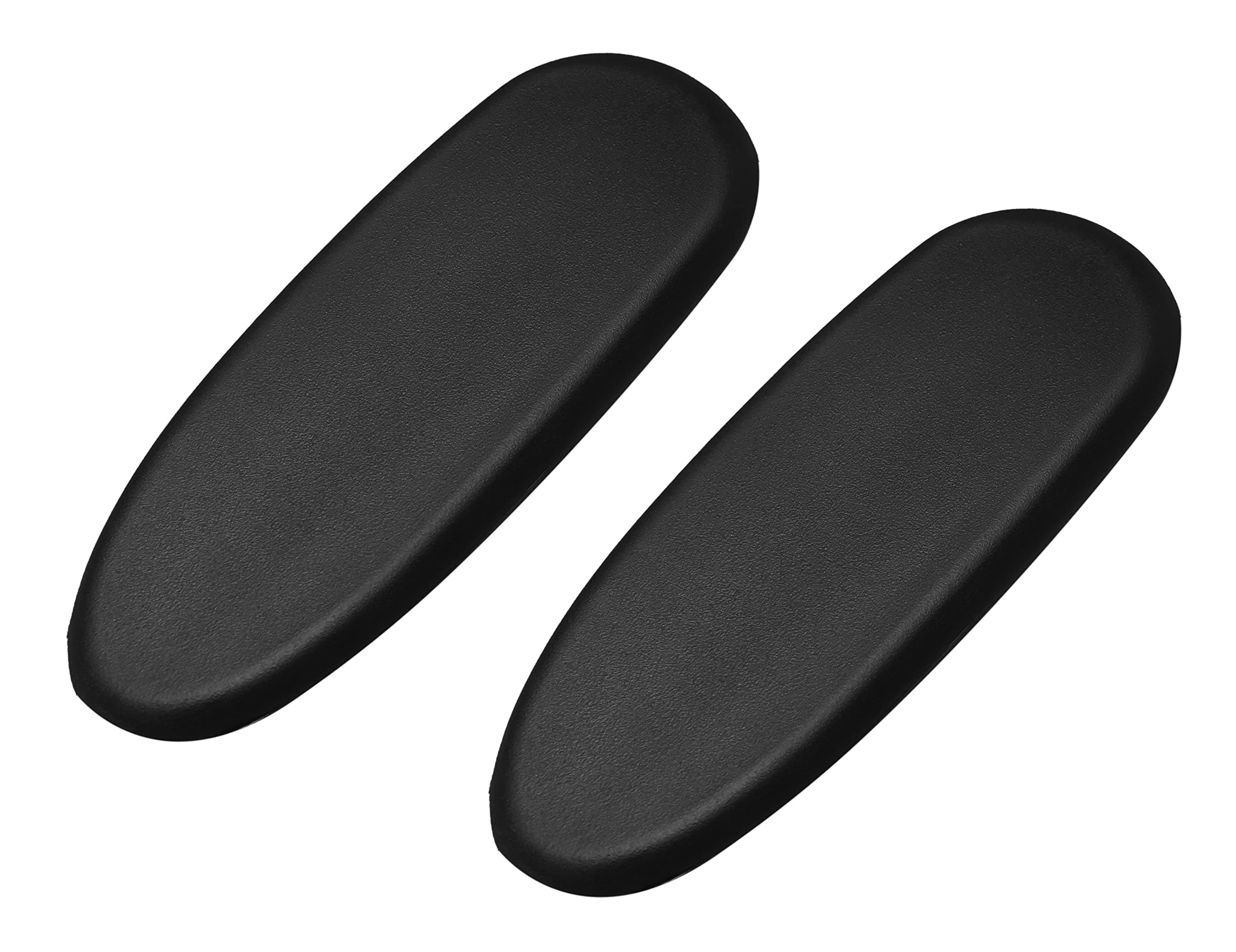 CRAFTSPEN- Office Chair Replacement Plastic Arm Pads, Chair Armrest Pads for Supporting Arms and Elbow with 4 Free Screws, Black (Black 5)