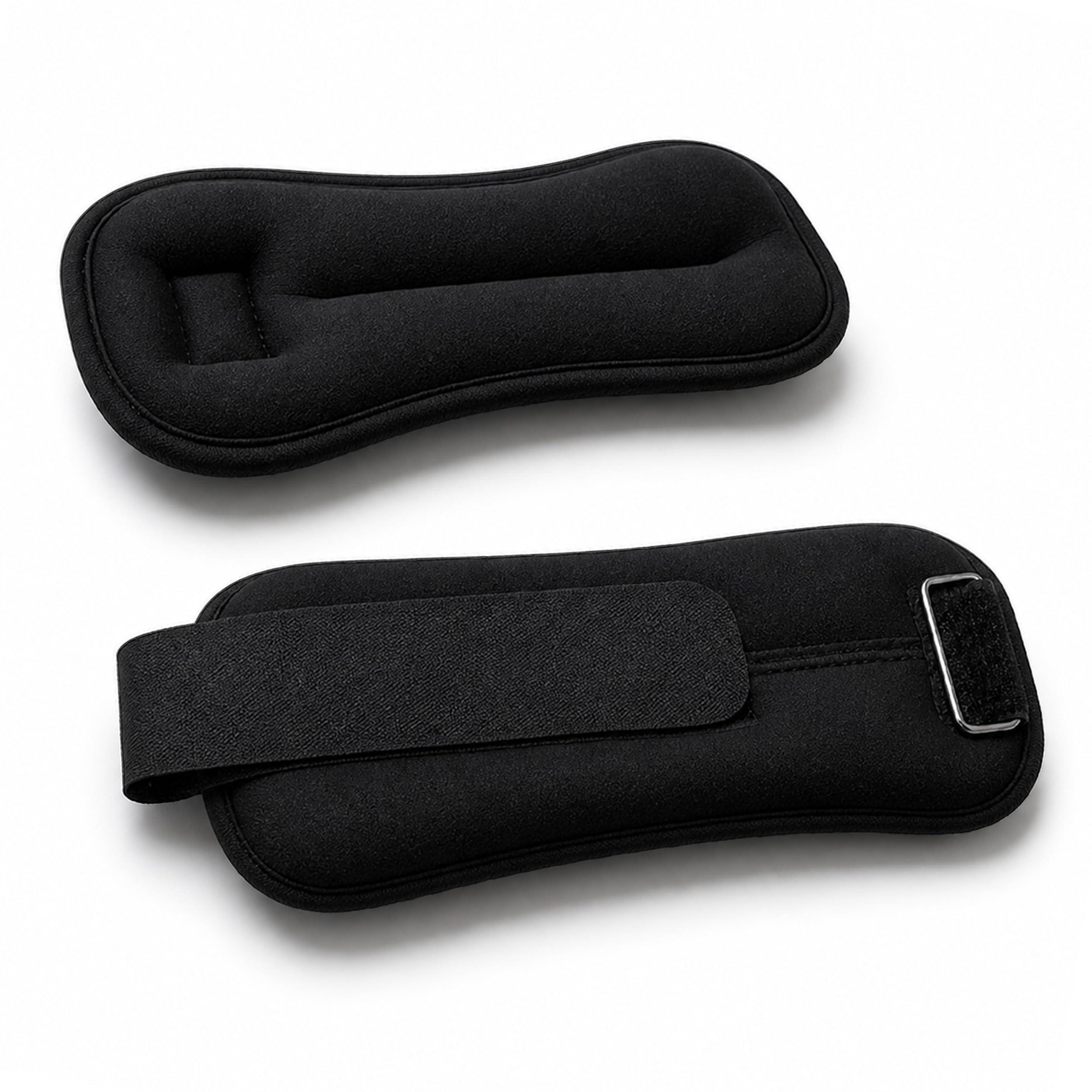 Slovic Ankle Weights 1 KG [0.5 KG x 2] for Legs | Adjustable & Soft Padded Leg Weights | Extra Weight for Leg Exercise for Men & Women | Strength Training Weight for Walking, Running, Gym, Physical Therapy