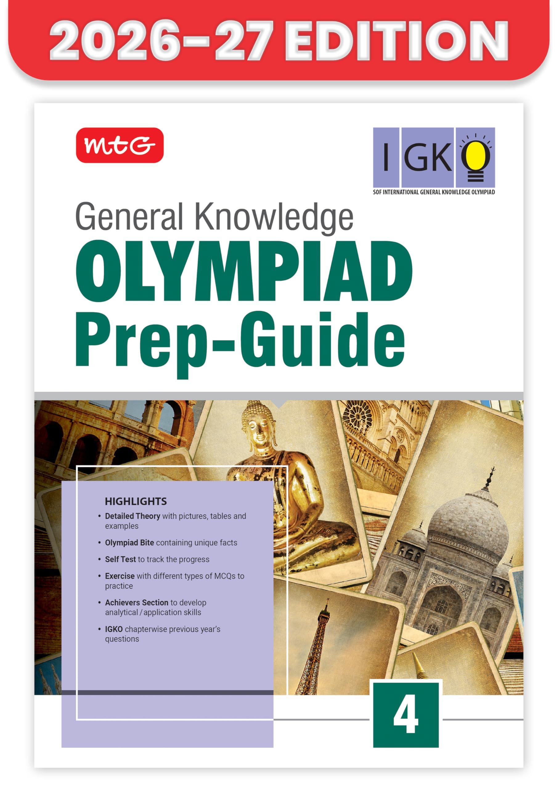 MTG General Knowledge (IGKO) Olympiad Prep Guide Class 4 | Detailed Theory, Exercise with Self Test For Practice | SOF Olympiad Books For Exam 2026-27