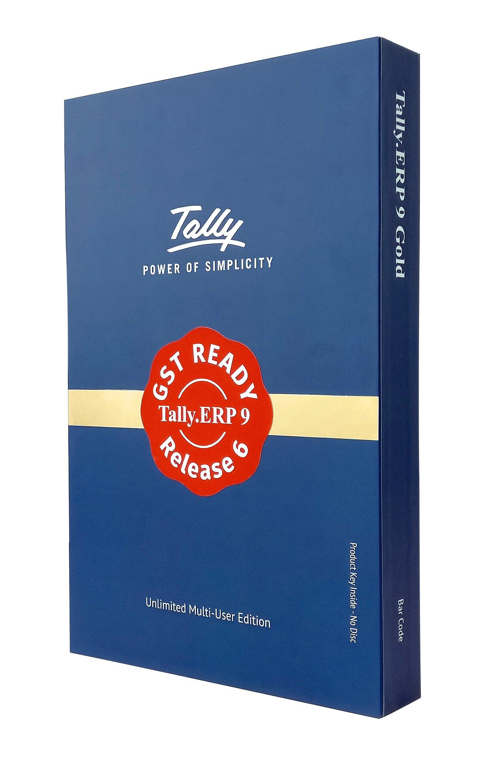 Tally.ERP 9: Gold- GST Ready (Multi User- Unlimited LAN Users & 10 Remote Users)