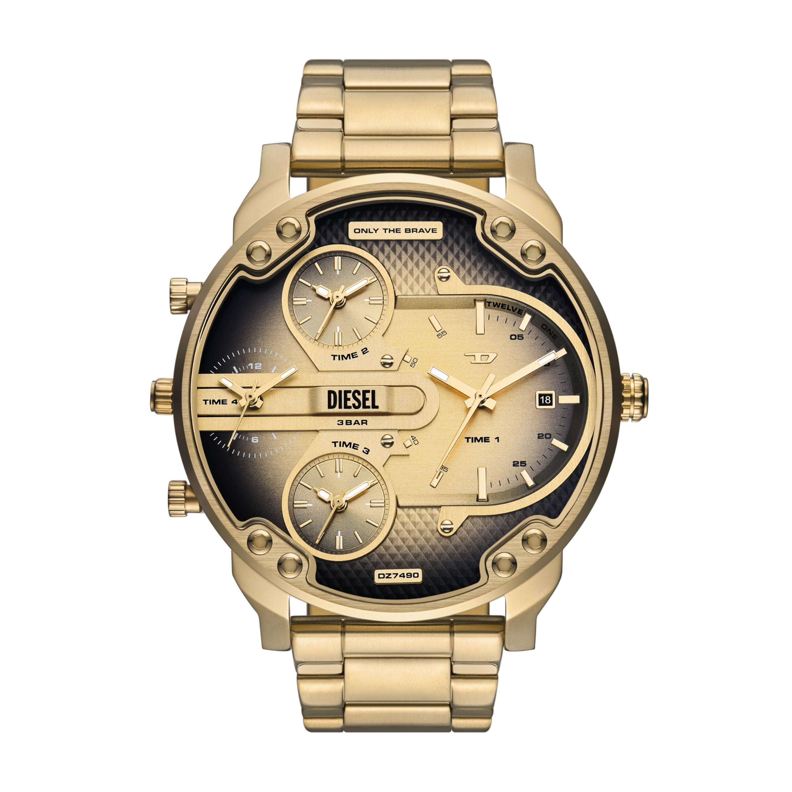 Diesel Mr. Daddy Slim Gold Quartz Stainless Steel Watch DZ7490