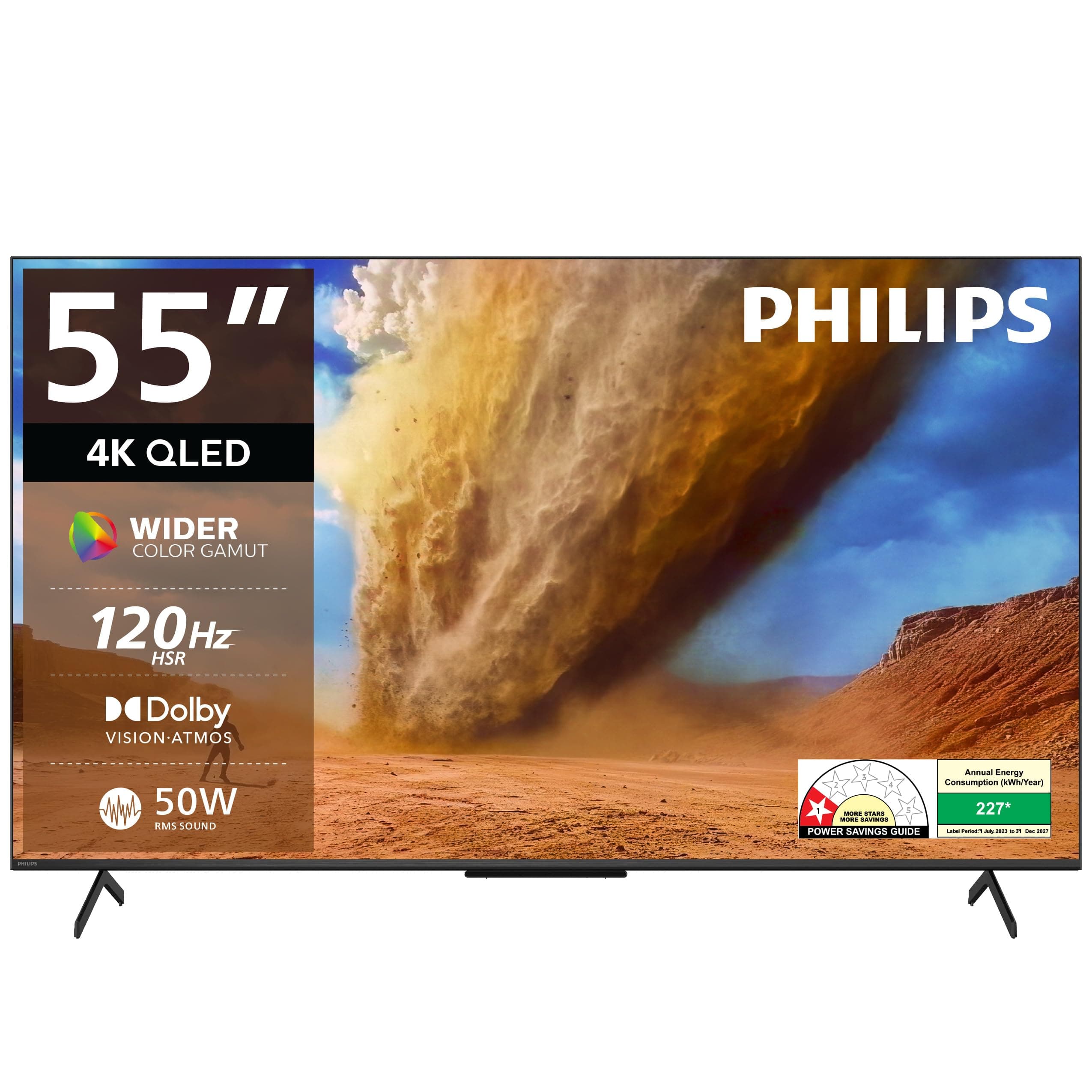 PHILIPS 139 cm (55 inches) 8300 Series 4K Ultra HD Smart QLED Google TV 55PQT8300/94