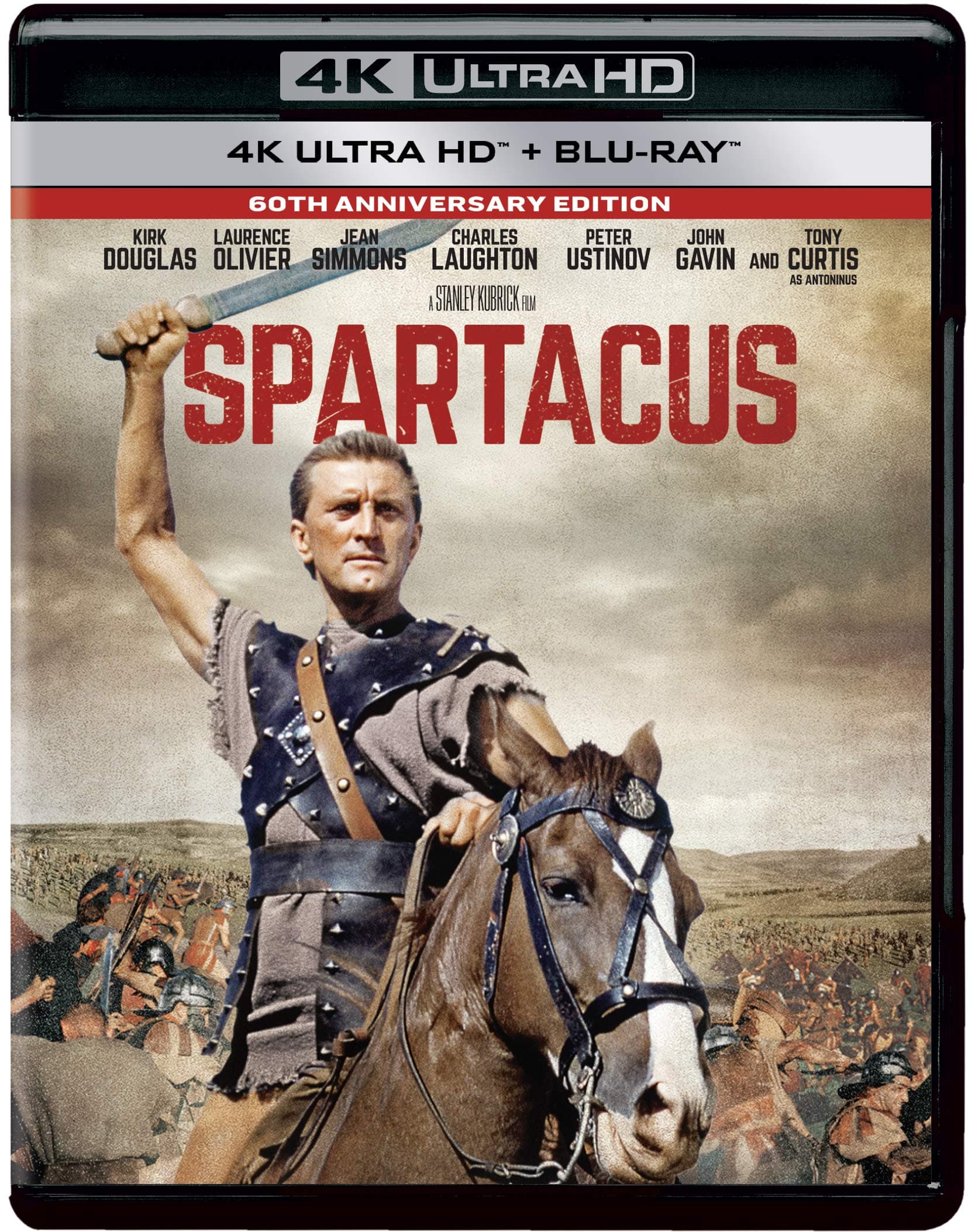 Stanley Kubrick's: Spartacus (4K UHD + Blu-ray) (2-Disc) - Restored & Remastered on 4K Ultra HD