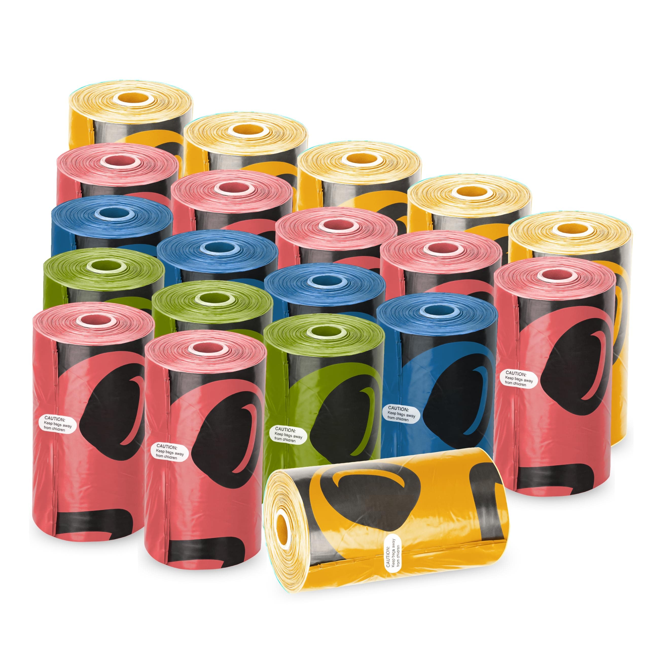 Foodie Puppies 9 Micron Thick Biodegradable Pet Poop Bags (20 Rolls x 15 Bags Each Roll) Leak-Proof, Eco-Friendly, Dog & Cat Waste Disposable Pick-Up Bags for Daily Walks & Travel