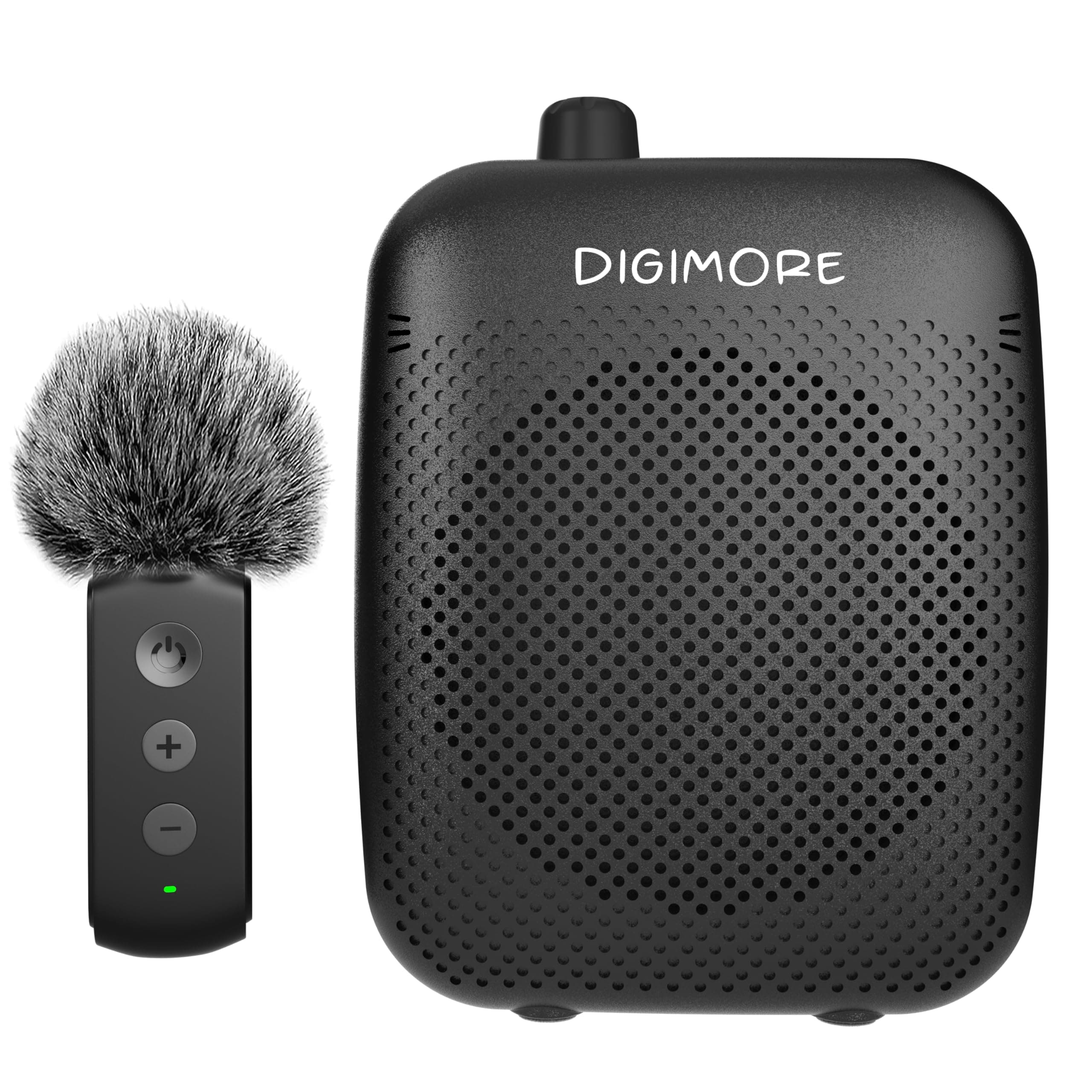 DIGIMORE 10W Voice Amplifier w/Collar Mic for Teachers | 12Hrs Battery | BT 5.4 | in-Built Noise Reduction | Wireless Collar Mic for Guides, Fitness, Announcements, Schools & Colleges (D-1200 Collar)