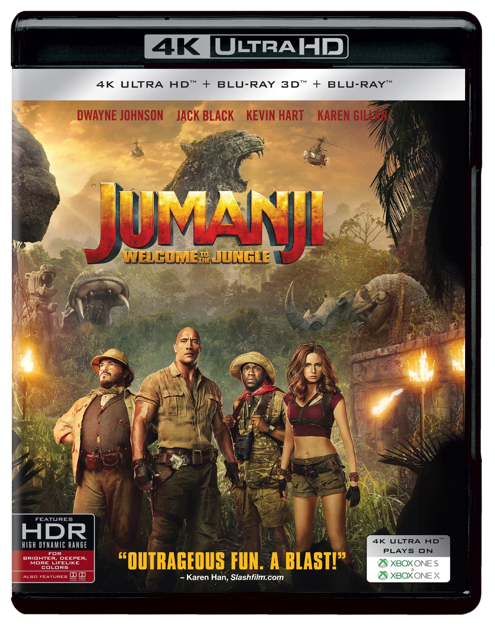 Jumanji: Welcome to the Jungle (2017) (4K UHD + Blu-ray 3D + Blu-ray) (3-Disc)