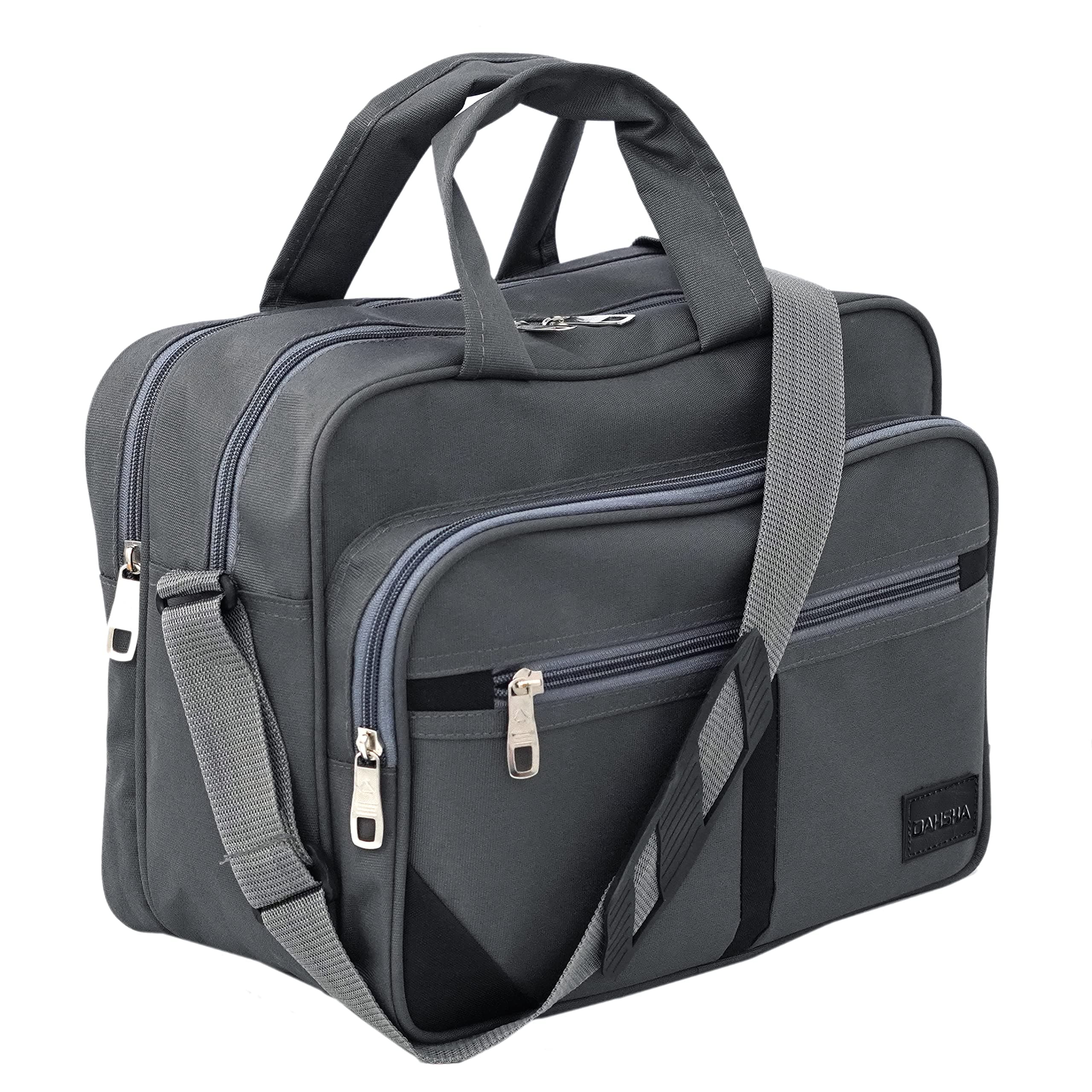 DAHSHA Nylon Sling Bag, Grey, 35x18x25 cm