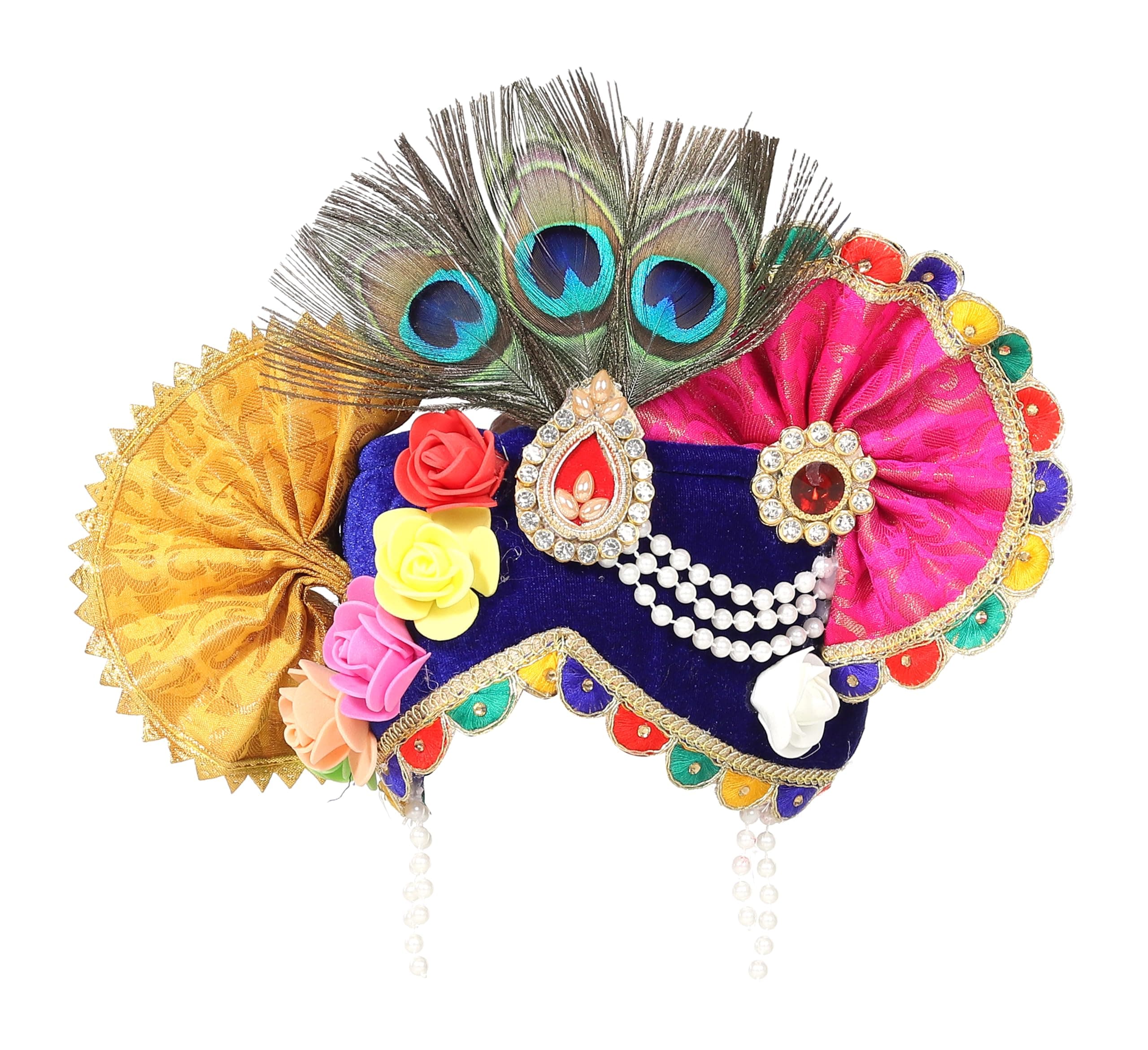 Raj Fancy Dresses Bal Krishna Dress for Kids, Shri Krishna Costume for Baby Boy and Girl, Janmashtami Fancy Dress Costume, Krishna Fancy Dress