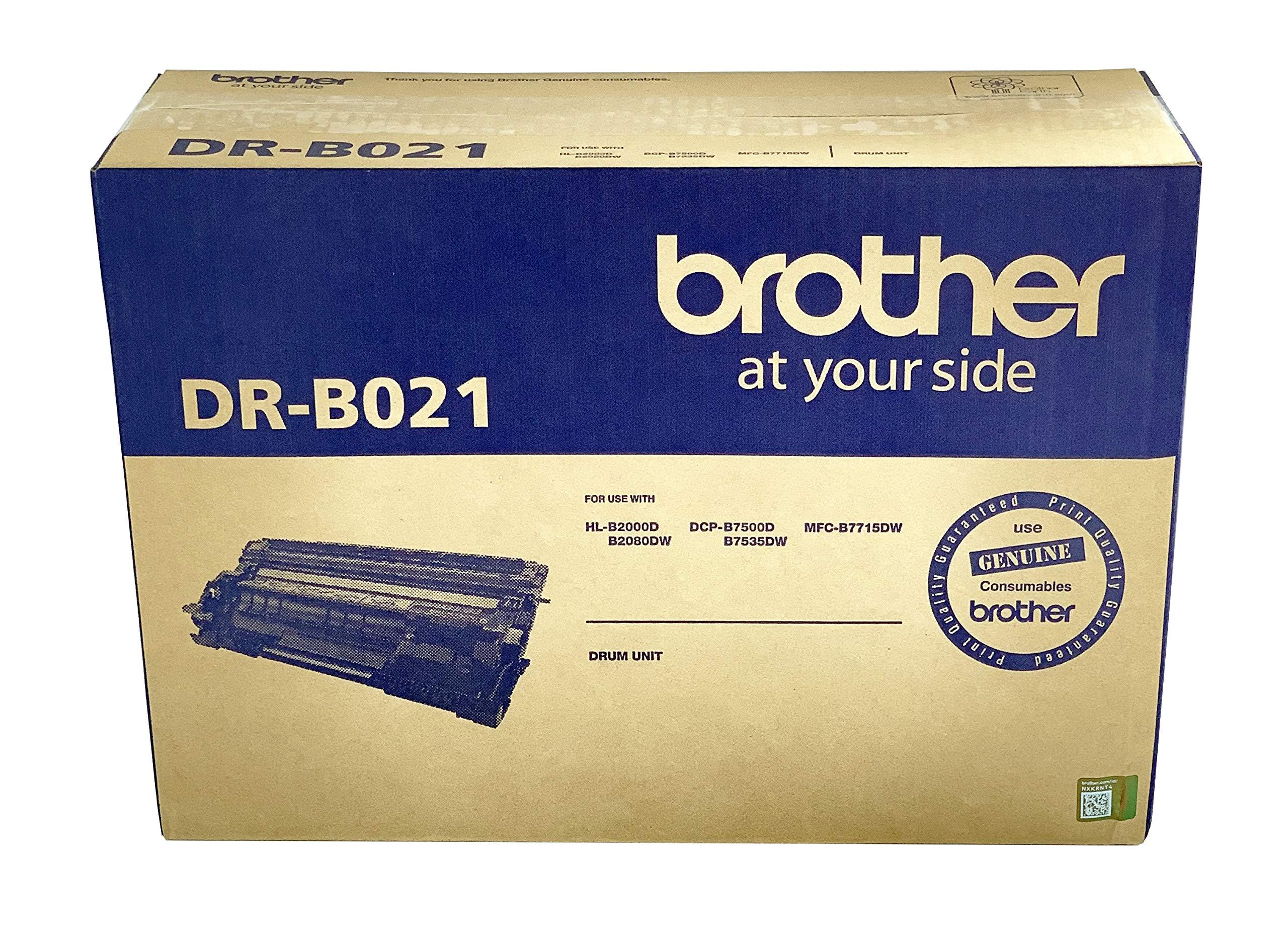 Brother Drum DR-B021 Has 12000 Pages Yield Compatible with HL-B2000D HL-B2080DW HL-B2100DB HL-B2180DWB DCP-B7500D DCP-B7535DW DCP-B7600DB DCP-B7640DWB DCP-B7620DWB MFC-B7717DW MFC-B7810DWB