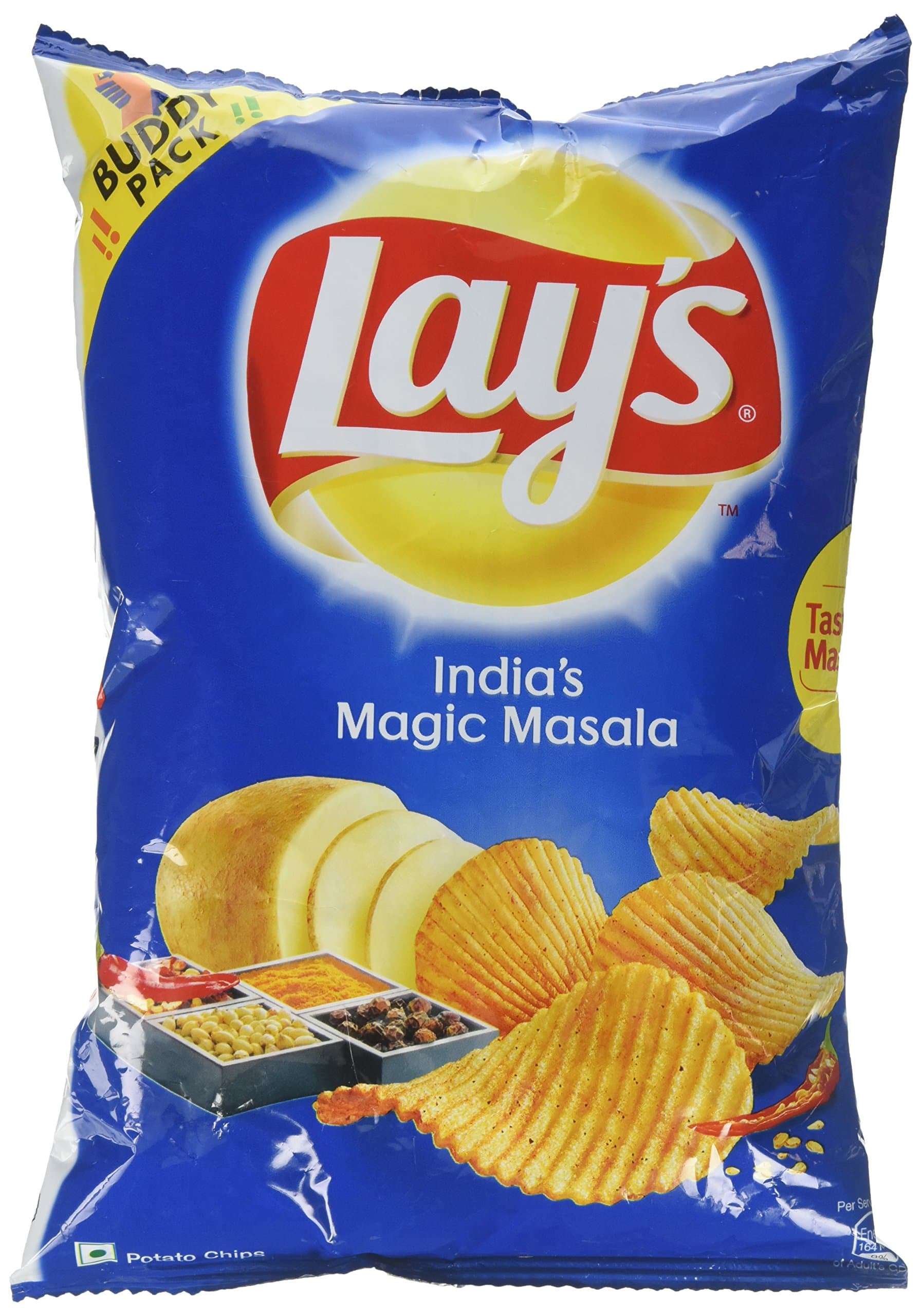 Lay's Potato Chips - India's Magic Masala - 52 gm Pack - [Pack of 10]