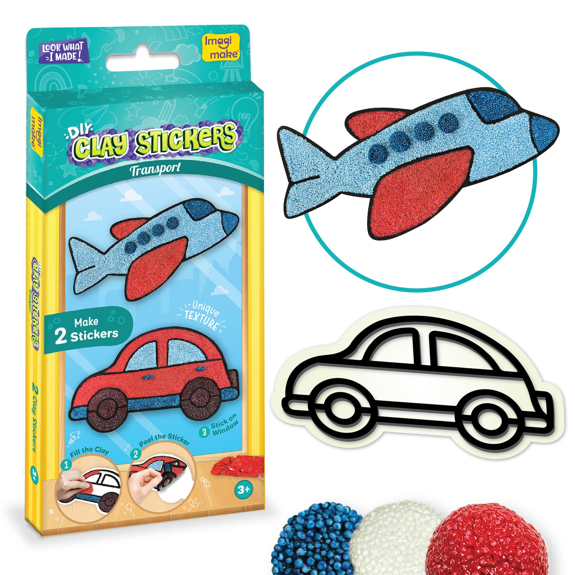 Imagimake DIY Clay Stickers Travel | DIY Return Gift |Craft for Kids Age 3+