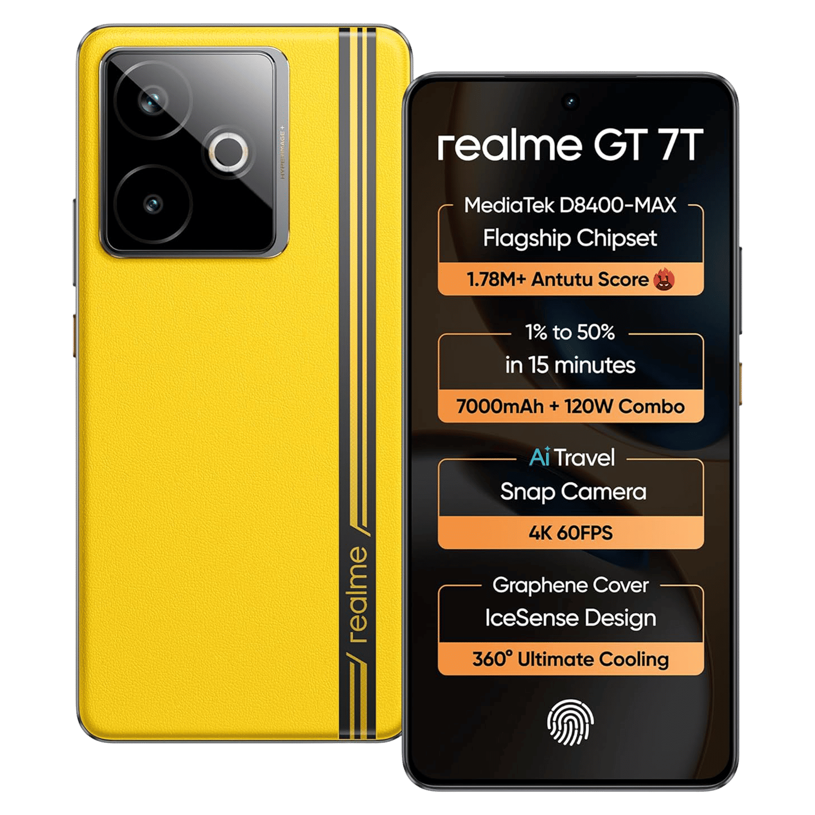 realme GT 7T 5G (12GB RAM, 256GB, Racing Yellow)