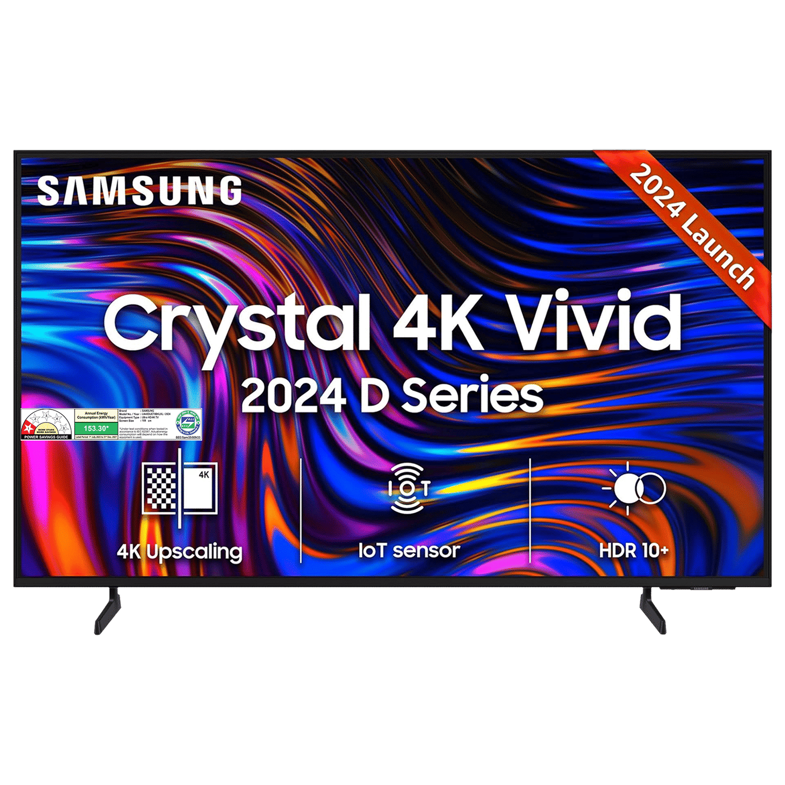 SAMSUNG DUE70 109 cm (43 inch) 1 Star 4K Ultra HD LED Tizen OS TV with Crystal Processor 4K