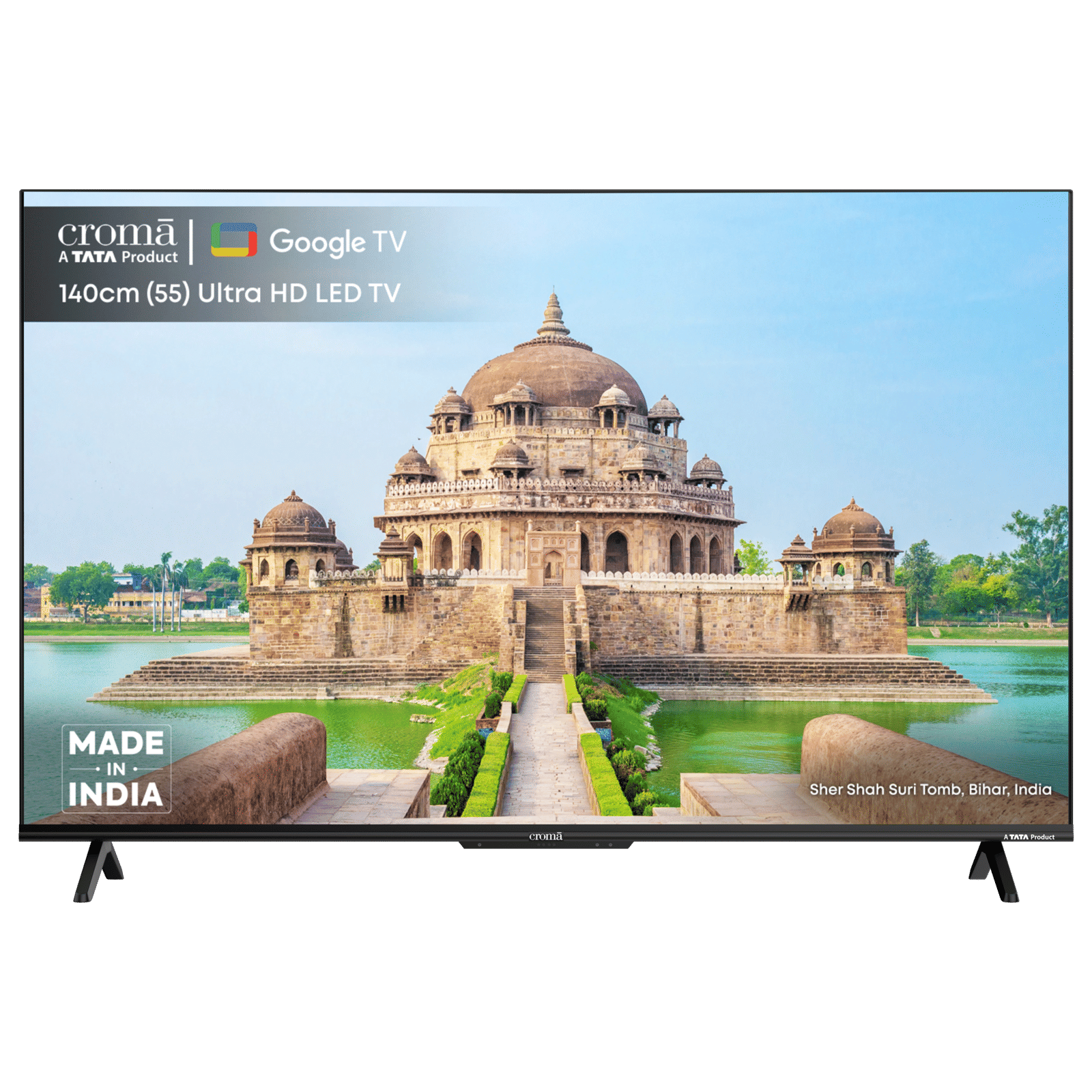 Croma 140 cm (55 inch) LED 4K Ultra HD Google TV with Dolby Audio