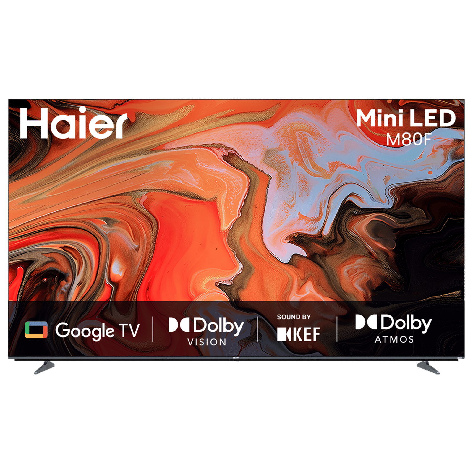 Haier 55M80 140 cm (55 inch) 2 Star 4K Ultra HD Mini LED Smart Google TV with Google Assistant Support (2025 model)