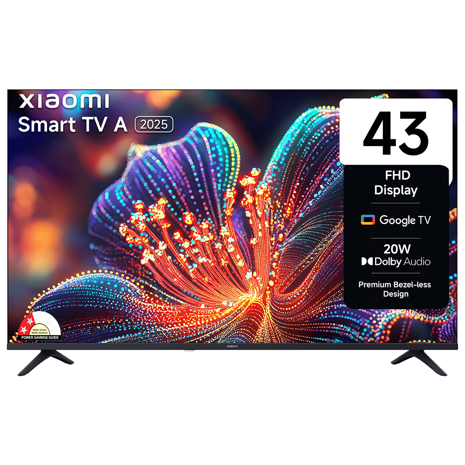 Xiaomi A Series 109 cm (43 inch) Full HD LED Smart Google TV with Dolby Audio (2025 model)