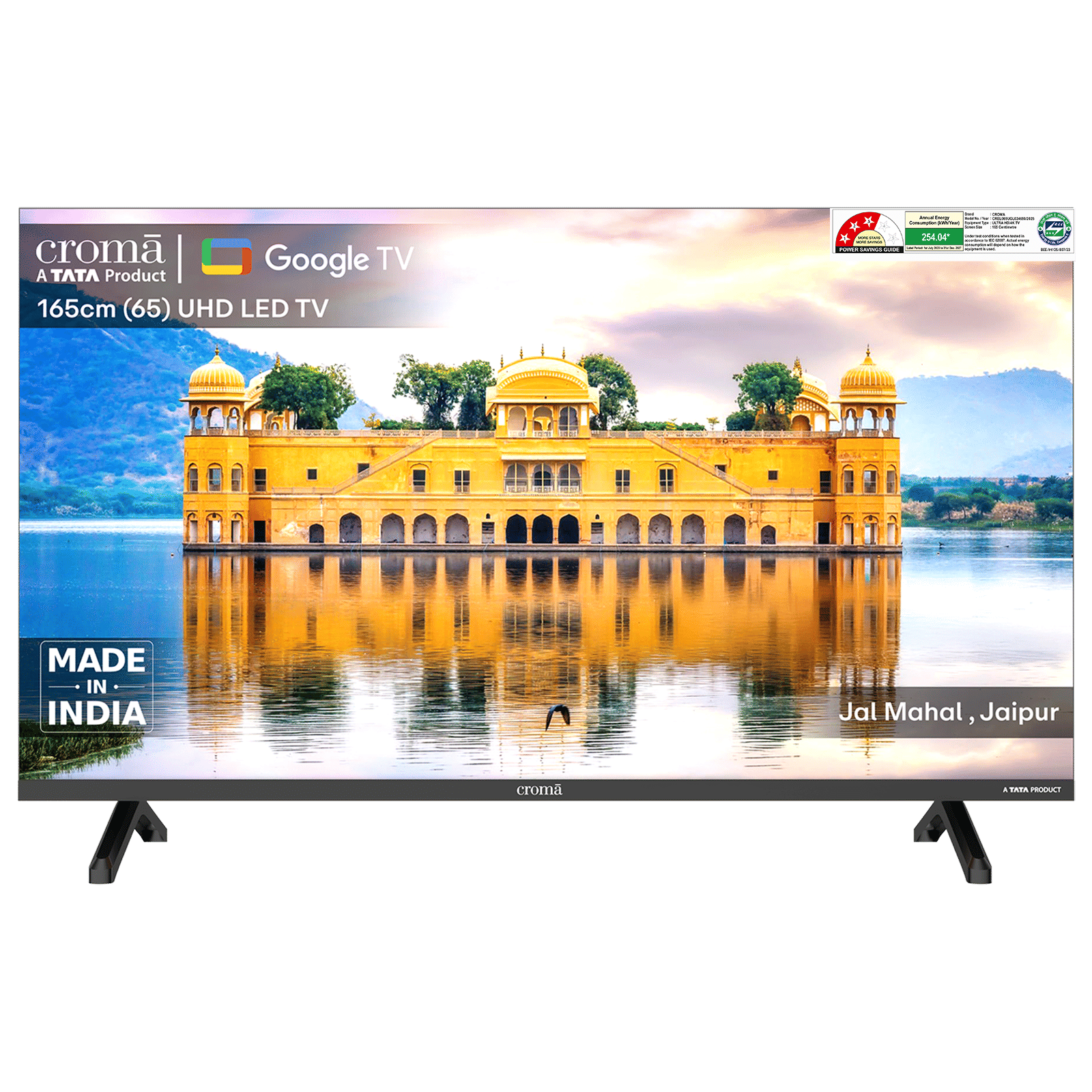 Croma 165 cm (65 inch) 3 Star 4K Ultra HD LED Smart Google TV with Google Assistant