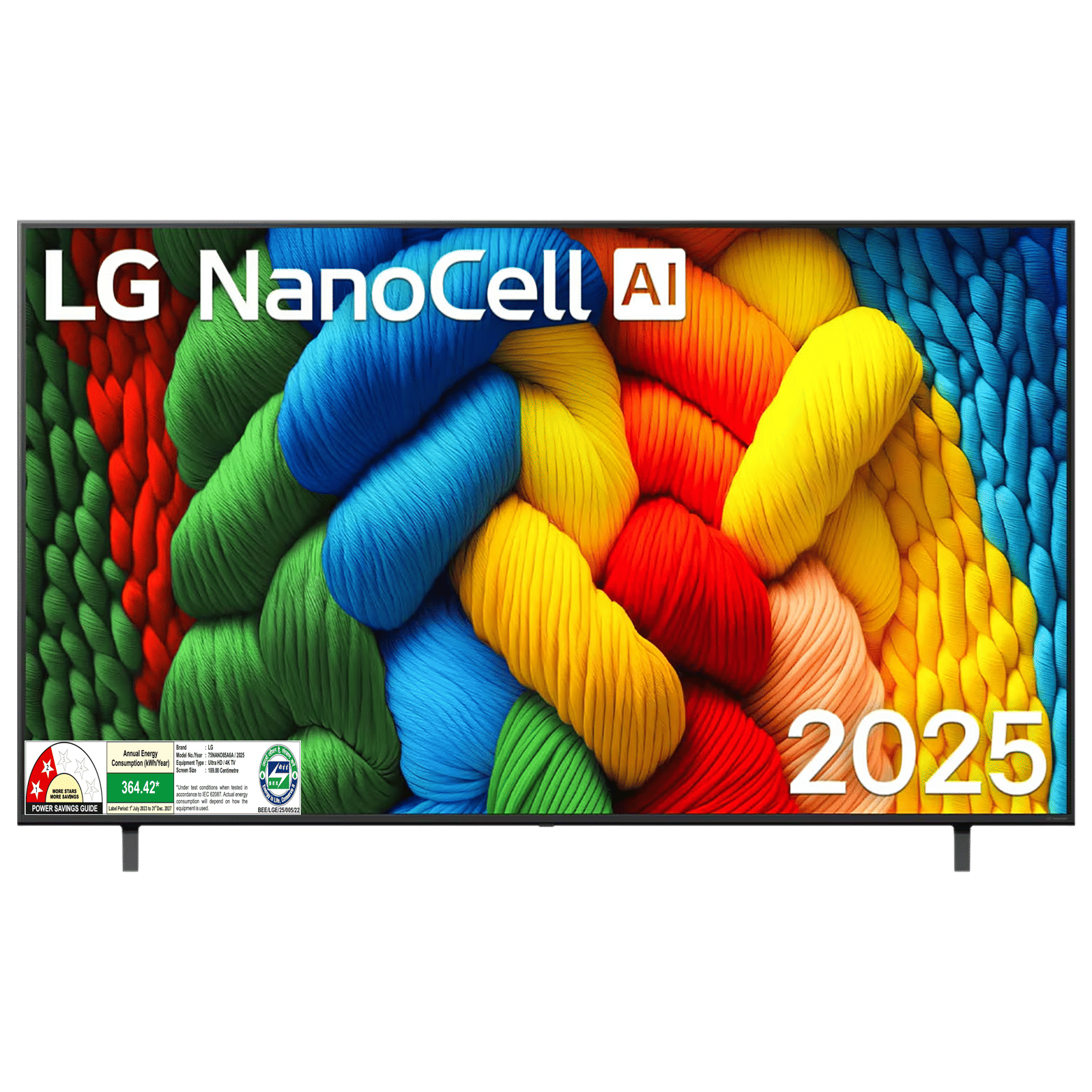 LG NanoCell AI NANO80 190 cm (75 inch) 2 Star 4K Ultra HD Smart WebOS TV with AI Magic Remote (2025 model)