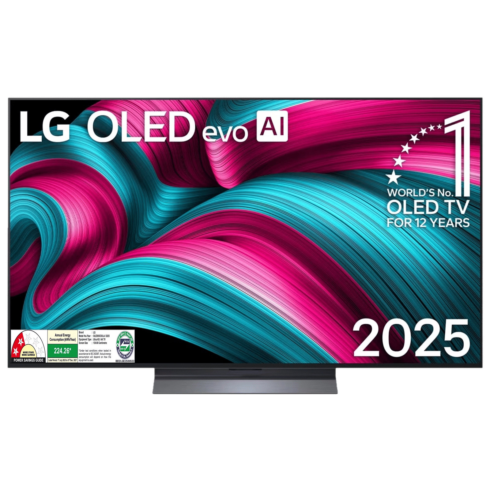 LG evo AI C5 140 cm (55 inch) 2 Star OLED 4K Ultra HD Smart WebOS TV with Dolby Vision & Dolby Atmos (2025 model)