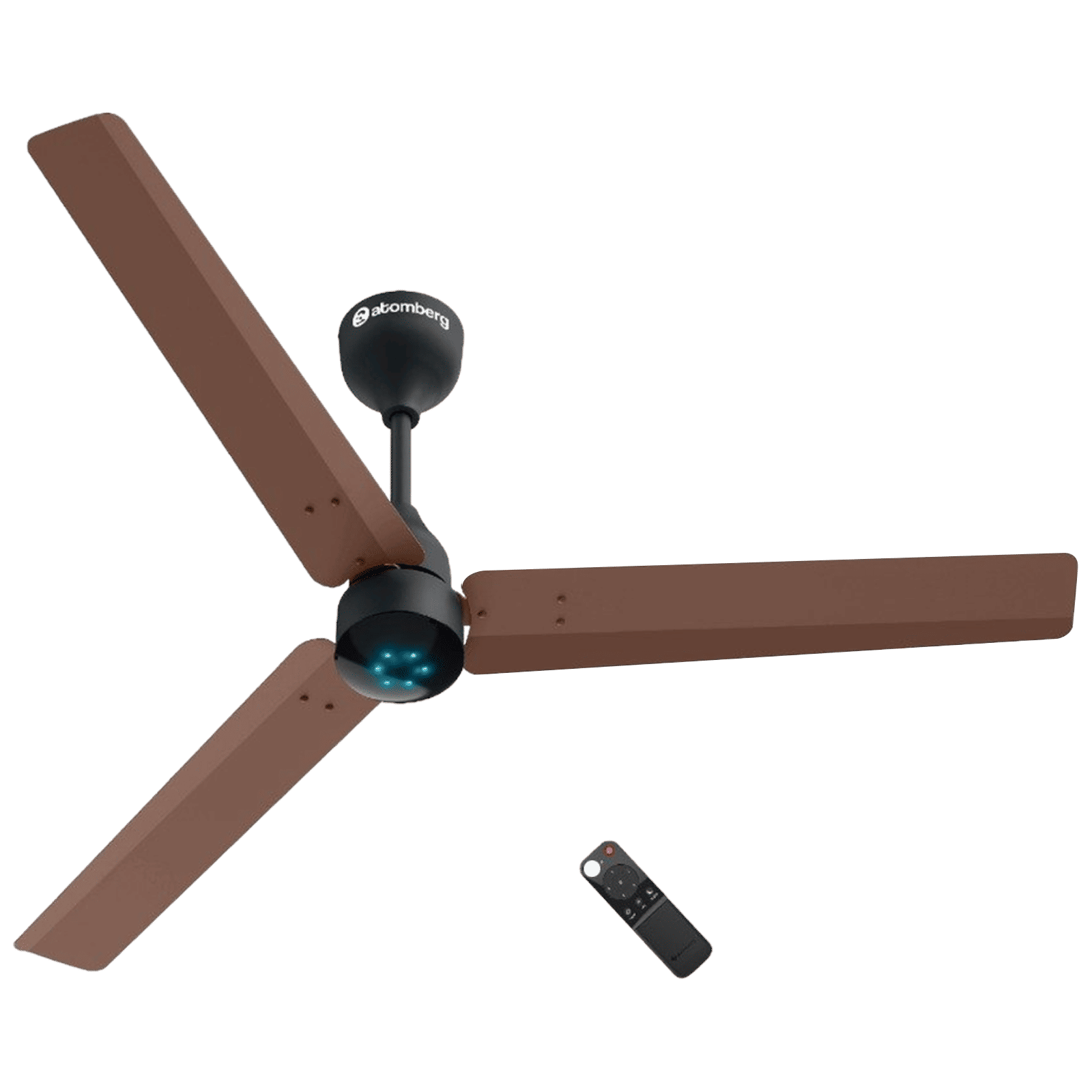 atomberg Renesa Smart 5 Star 1200mm 3 Blade BLDC Motor Smart Ceiling Fan with Remote (IoT, Brown Black)