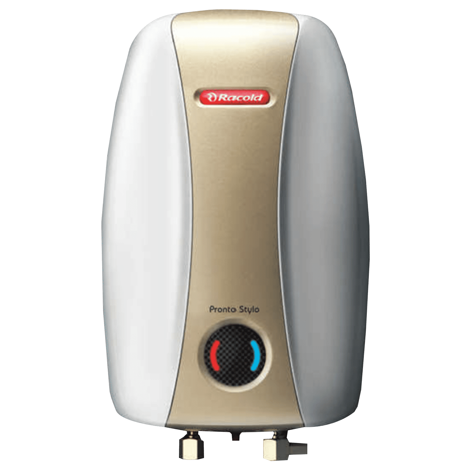 Racold Pronto Stylo 3 Litre 5 Star Vertical Instant Geyser with Anti-Syphon System (Golden & Grey)
