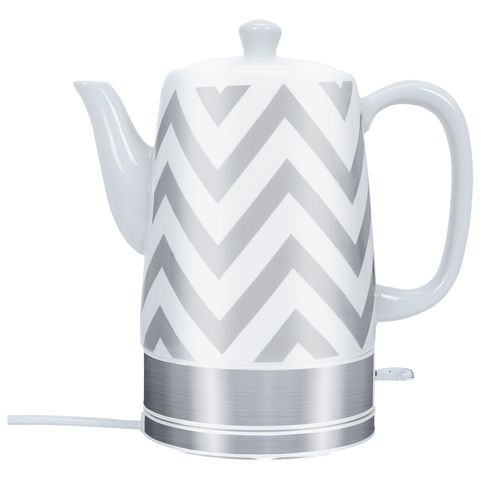 Croma 1630 Watt 1.5 Litre Electric Kettle with Detachable Base and Ceramic body (White)