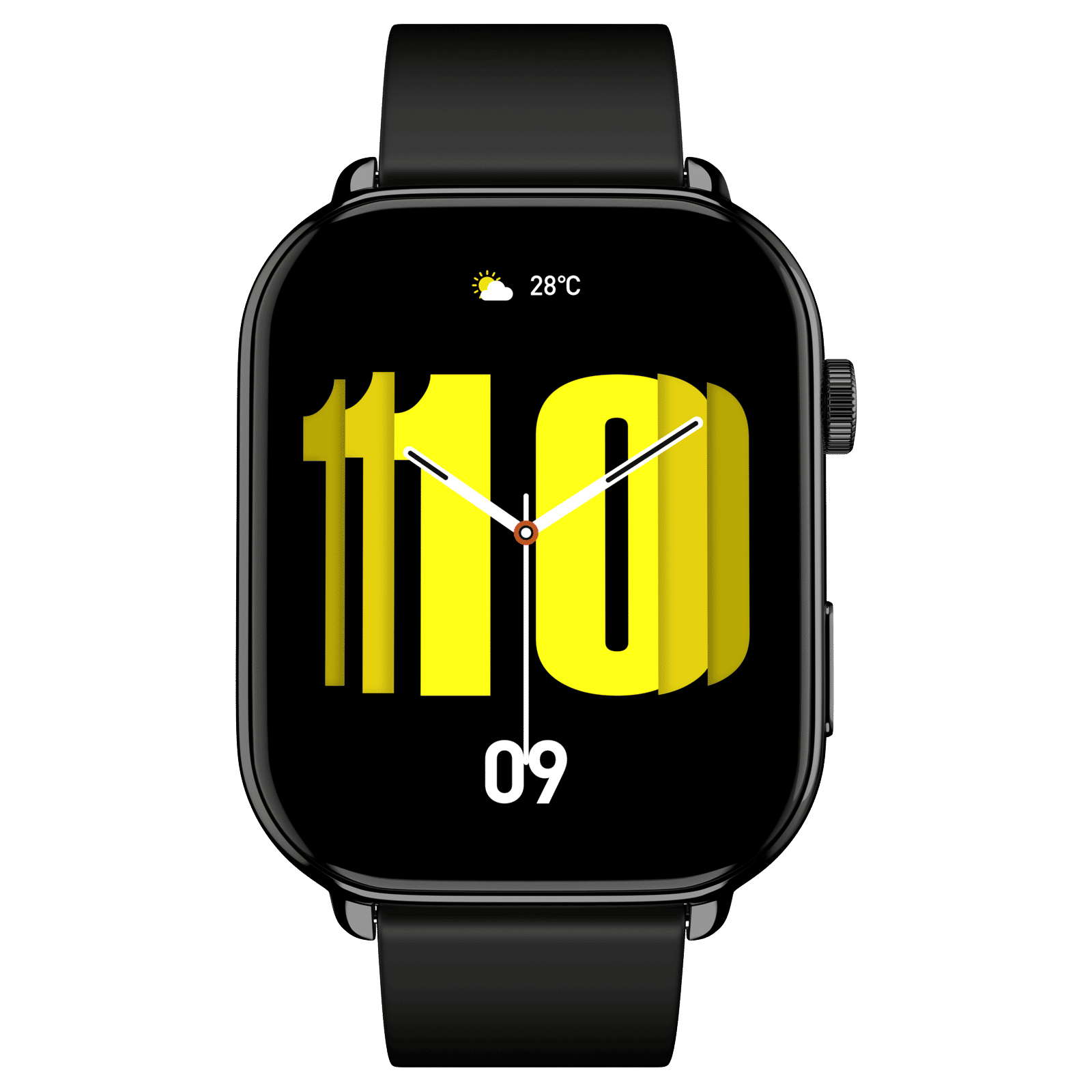 noise ColorFit Victor 2 Smartwatch with Bluetooth Calling (49.78mm AMOLED Display, IP68 Water Resistant, Black Strap)