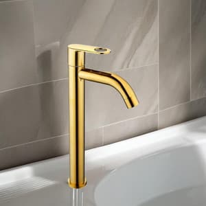 Kopter - Tall Deck Mount Tabletop Basin Pillar Tap ( GOLD ) With HOLEX Handle Pillar Tap Faucet Price in India - Buy Kopter - Tall Deck Mount Tabletop Basin Pillar Tap ( GOLD ) With HOLEX Handle Pillar Tap Faucet online at Flipkart.com