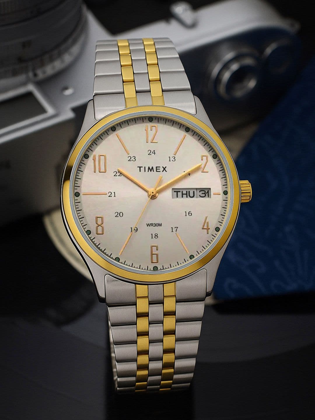Timex Timex Round 39mm Silver Dial Analog Men Watch - TW0TG6505