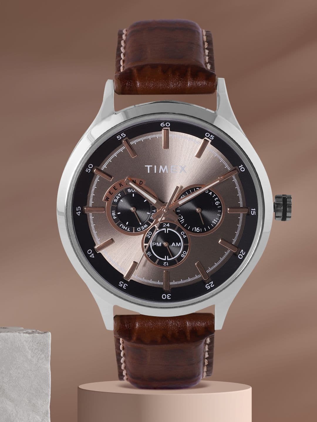 Timex Timex Round 21mm Grey Dial Analog Men Watch - TW000T309