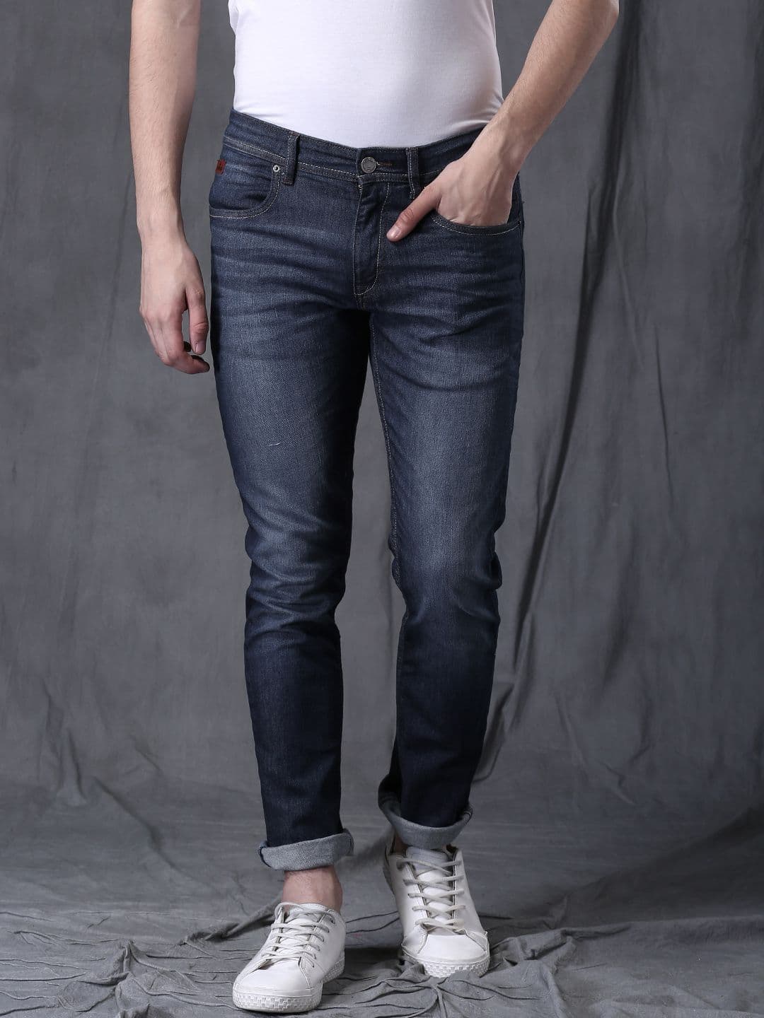 WROGN WROGN Men Blue Slim Fit Stretchable Jeans