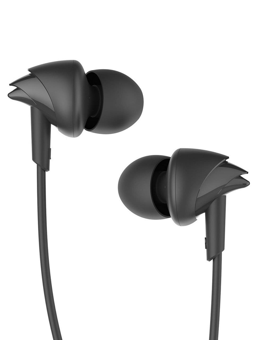 boAt boAt BassHeads 100 M Black Wired Earphones with Enhanced Bass Hawk-Inspired Design & Mic