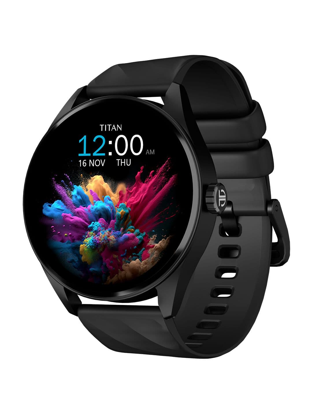 Titan Crest 1.43 AMOLED AOD Working Crown BT & SOS Calling Health Suite IP68 Smart Watch