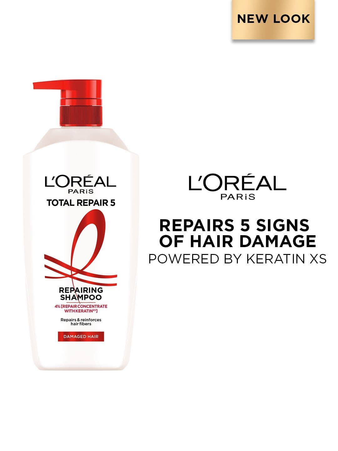 LOreal LOreal Paris Total Repair 5 Repairing Shampoo with Keratin XS Technology - 1 L