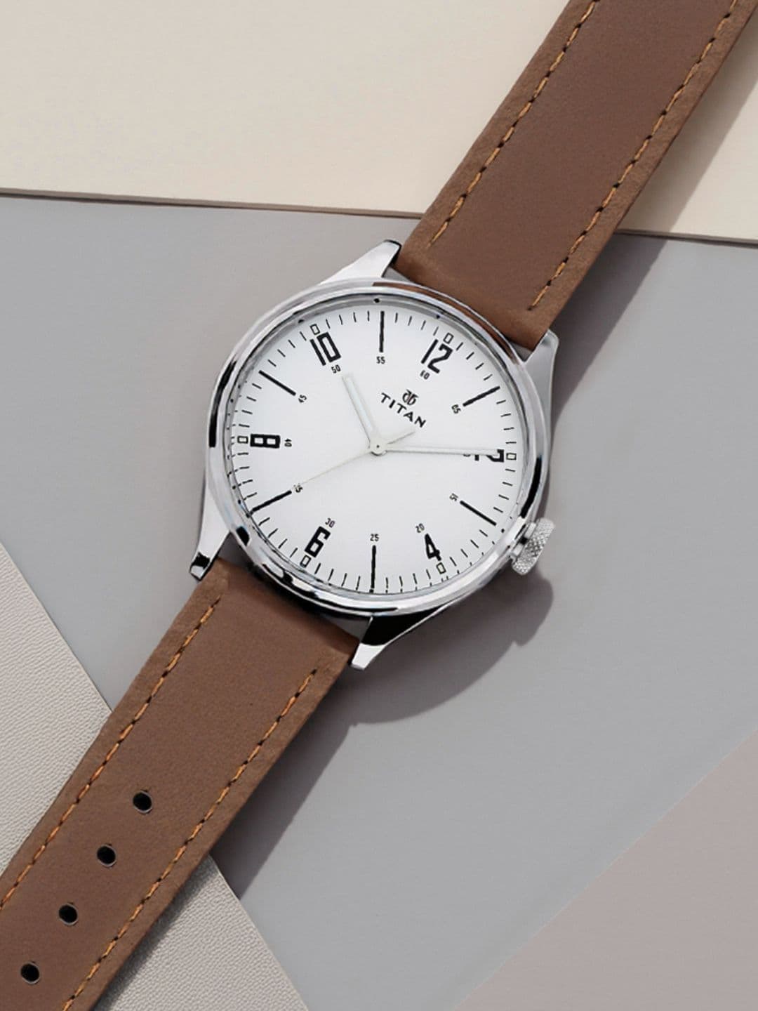 Titan Titan Workwear Urban Edge Quartz Analog With White Dial Watch For Men - 1802sl01