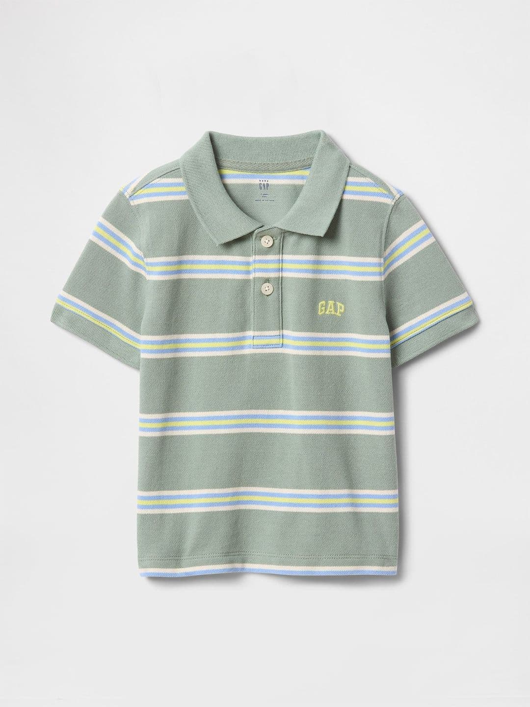GAP GAP Infant Boys Striped Pure Cotton Relaxed Fit Polo T-Shirt
