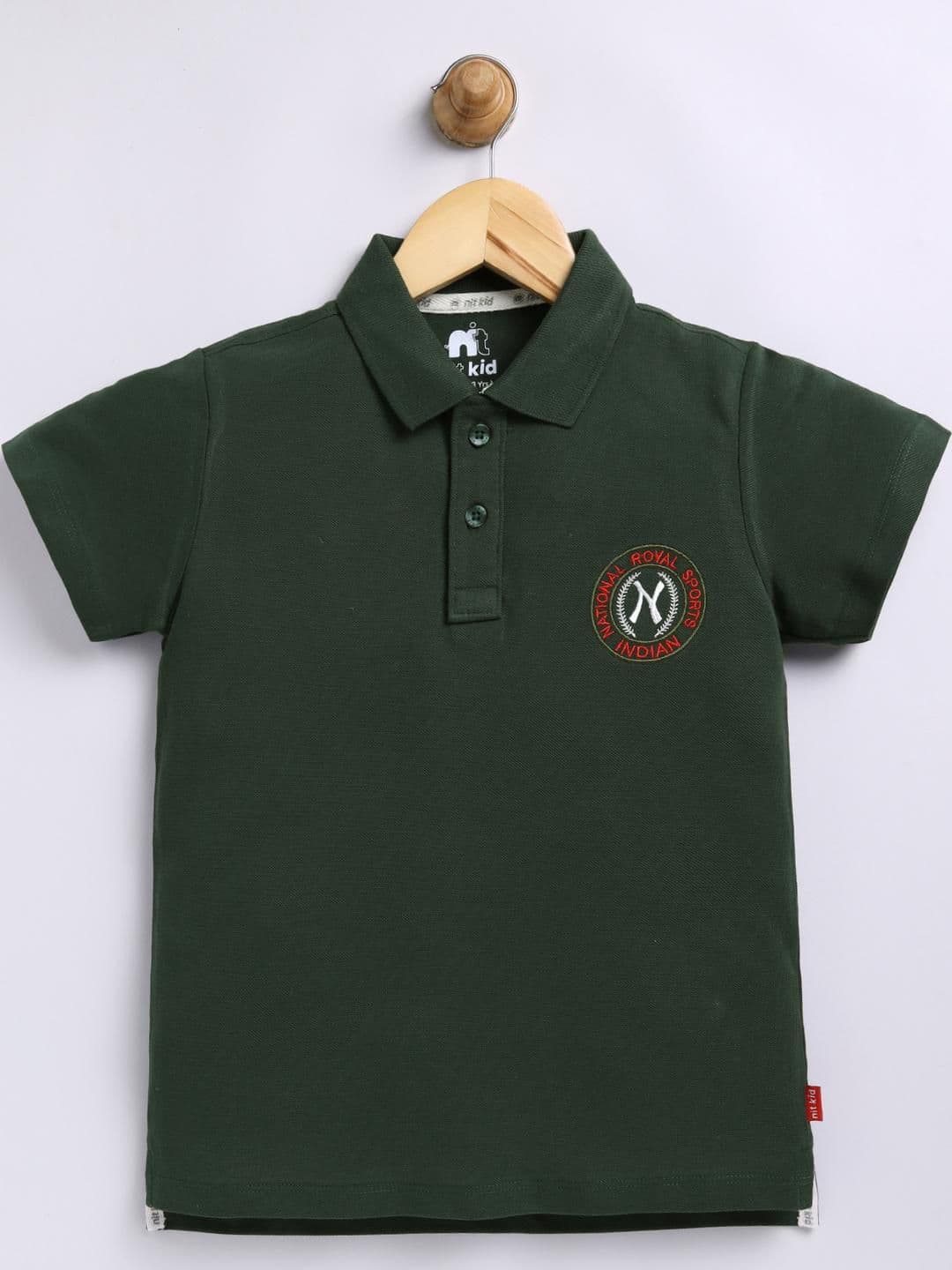 nit kid nit kid Boys Green Tshirts