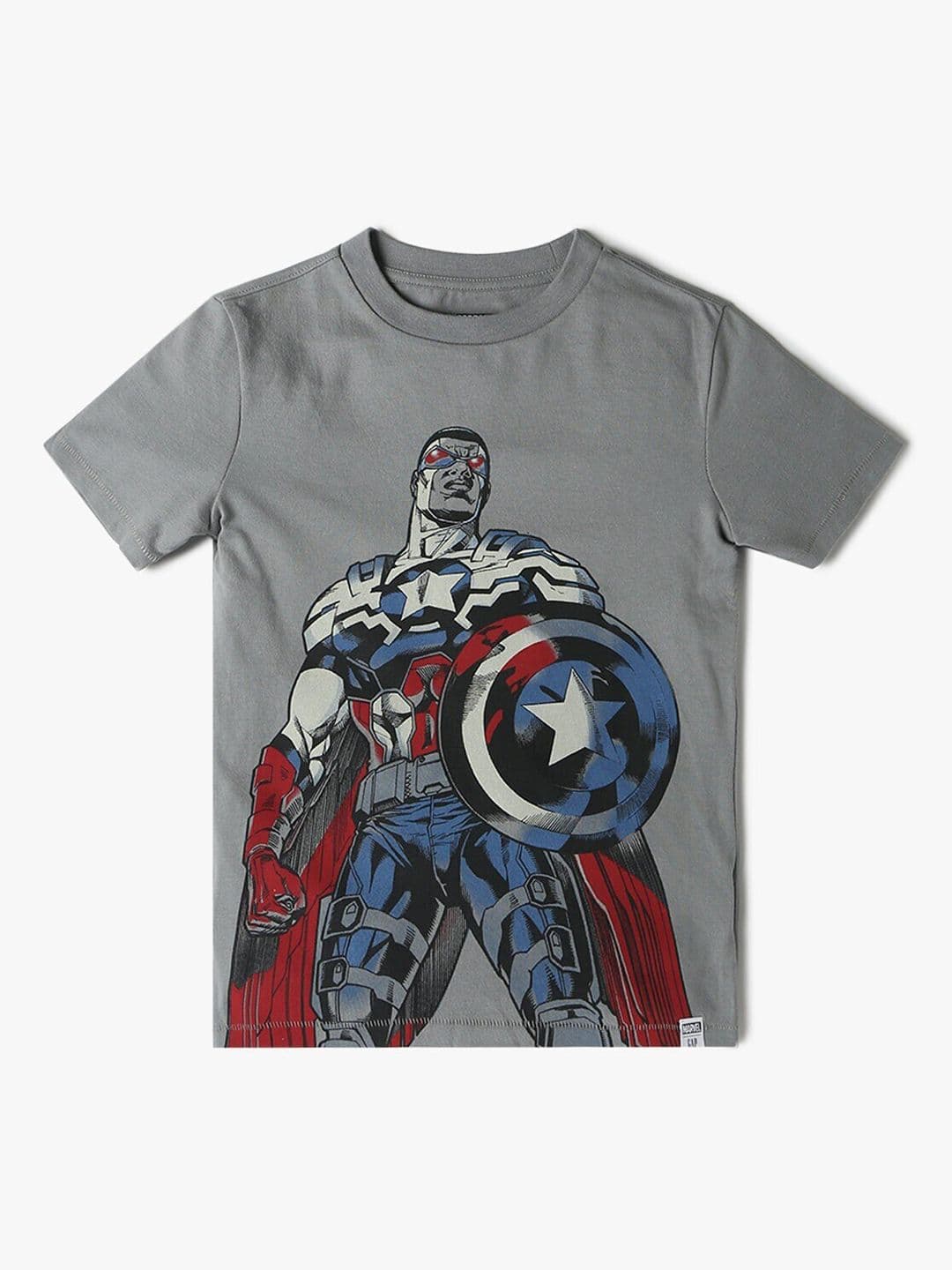 GAP GAP Boys Marvel Superhero Captain America Printed Pure Cotton T-shirt