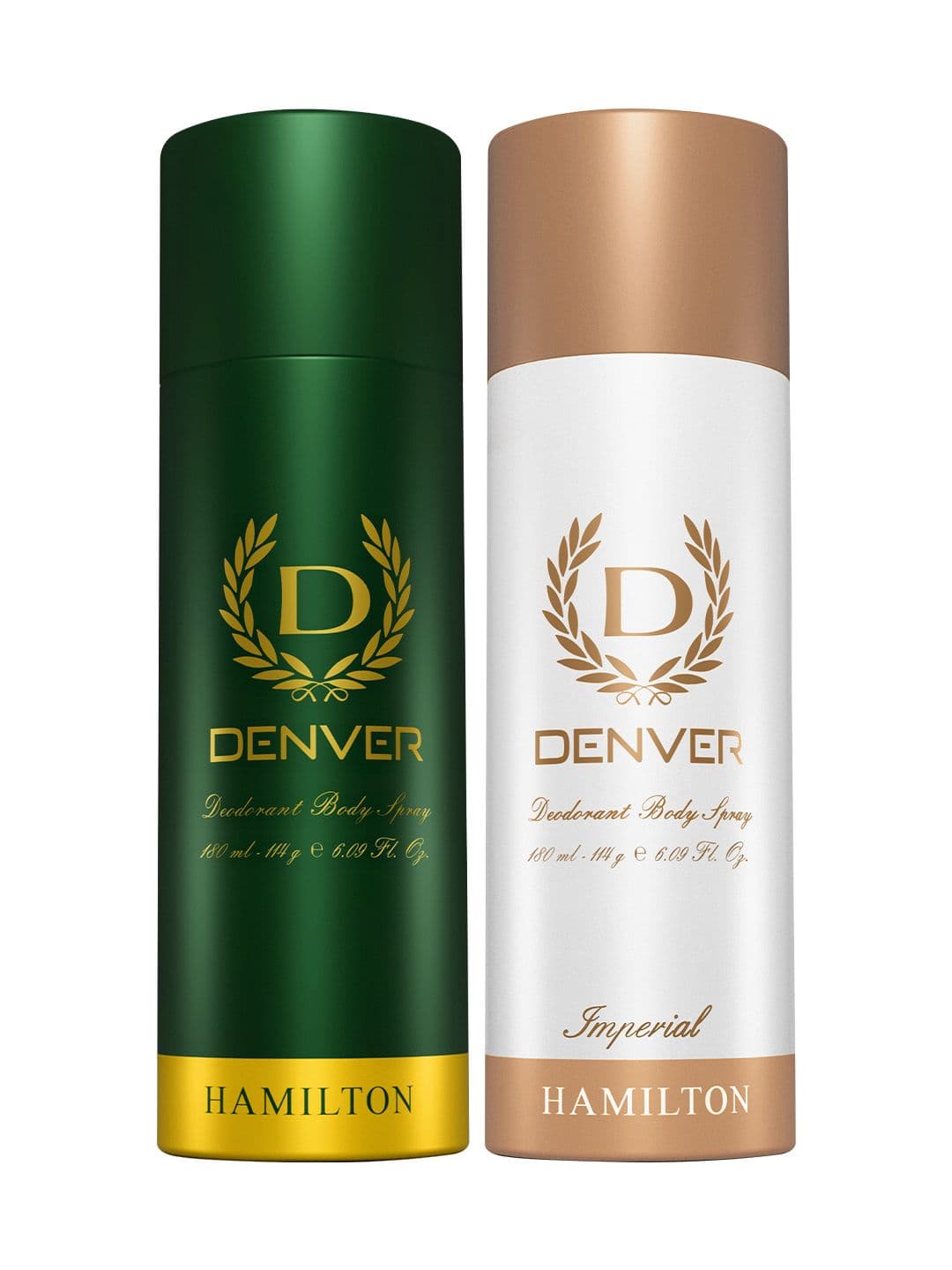 Denver Denver Men Set of 2 Deodorant Body Sprays - Hamilton & Imperial - 180ml Each