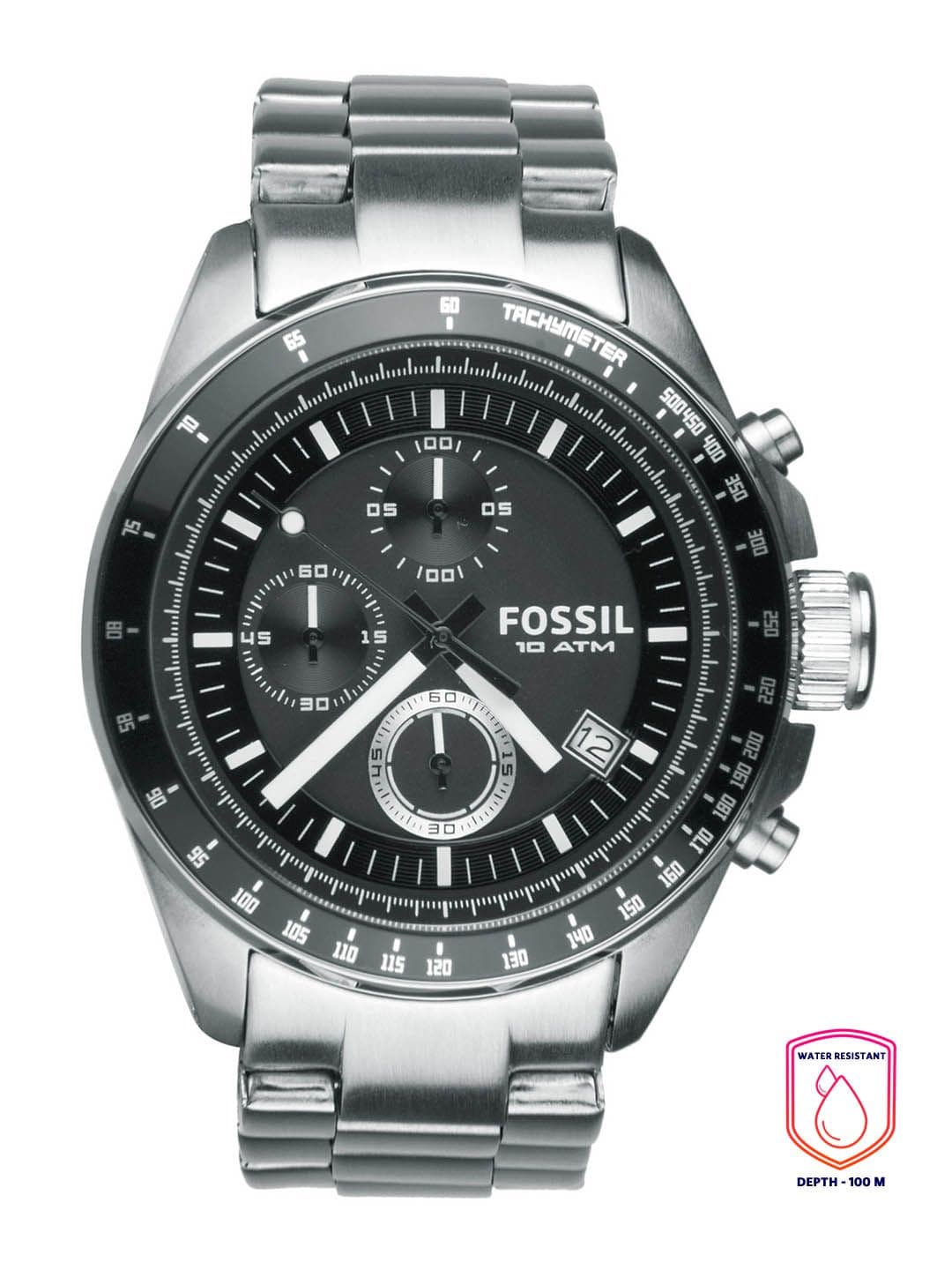 Fossil Fossil Men Black Dial Chronograph Watch CH2600