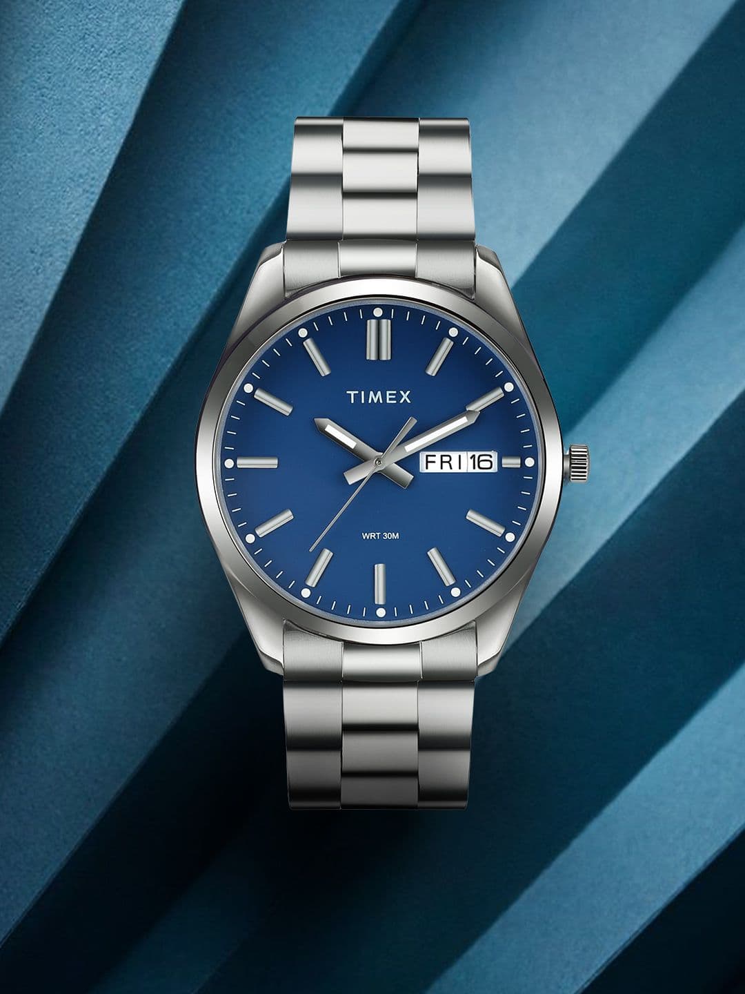 Timex Timex Men Brass Dial & Stainless Steel Bracelet Style Straps Analogue Watch- TWTG10419