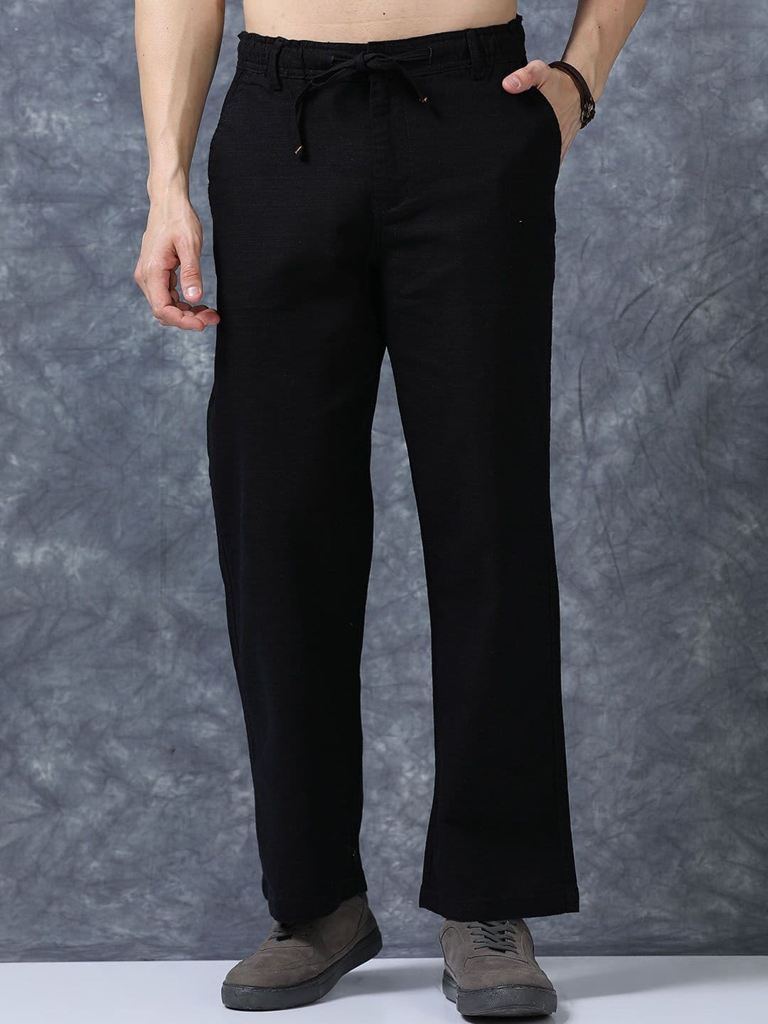 Roadster The Roadster Lifestyle Co Linen Relaxed-Fit Regular Trousers