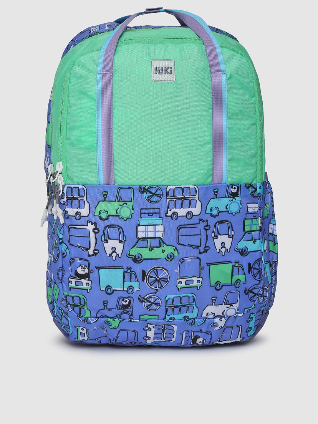 Wildcraft Unisex Blue & Green Graphic Backpack