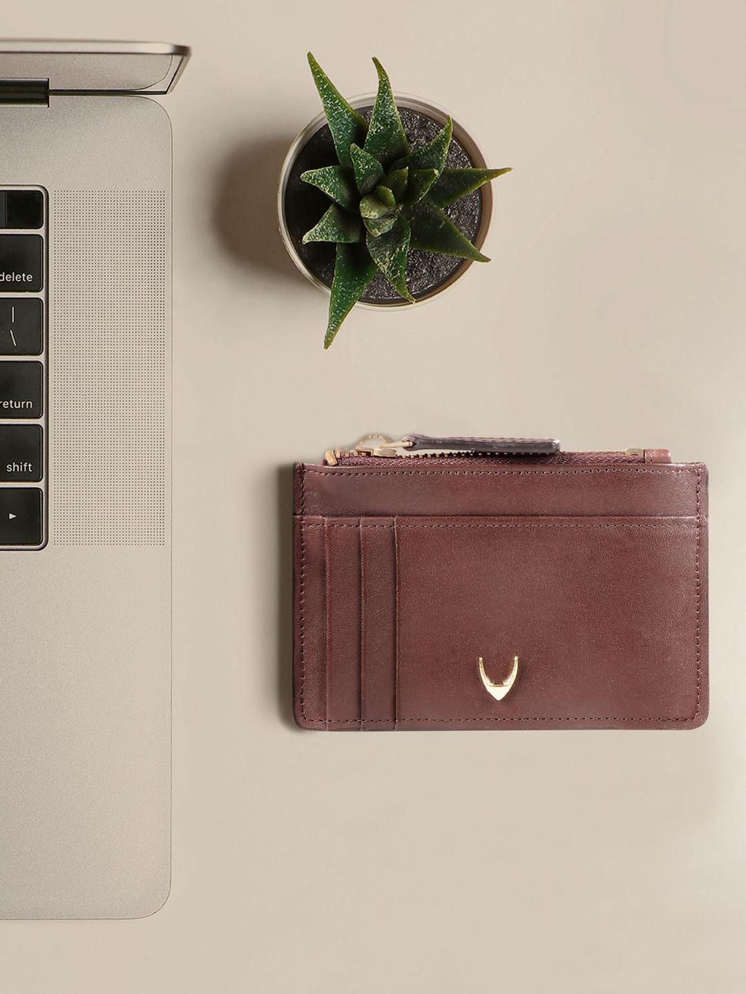 Hidesign Men Brown Solid Leather Card Holder