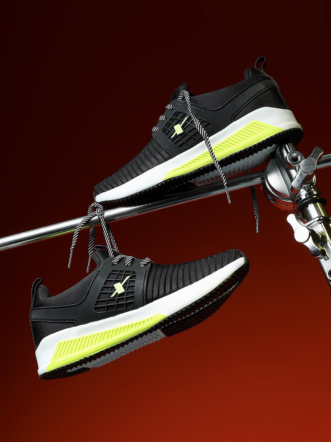 Sparx Men Black Mesh Running Shoes